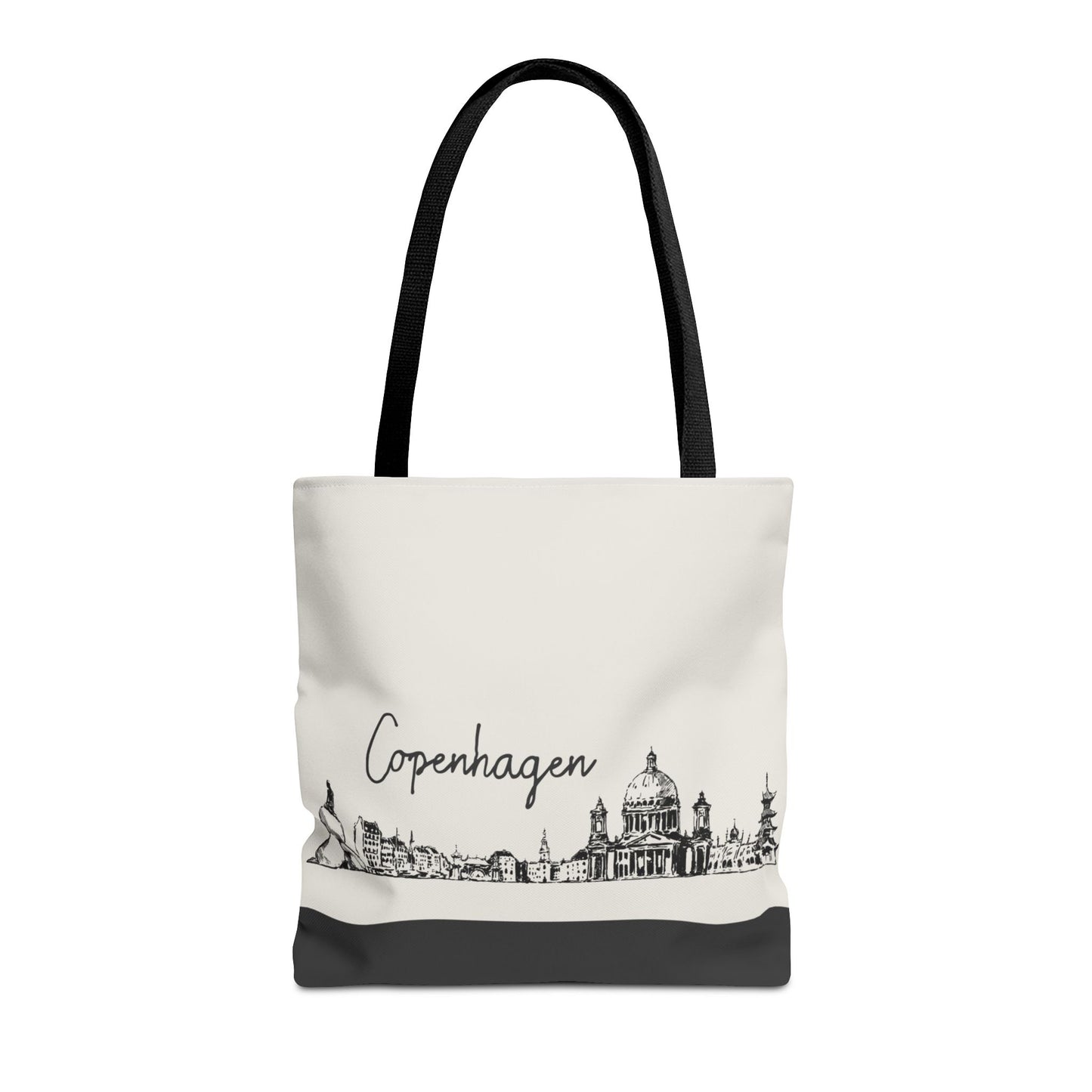 Copenhagen Travel Tote Bag – Lightweight Wanderlight Tote, Skyline Design, Durable Everyday Adventure Bag