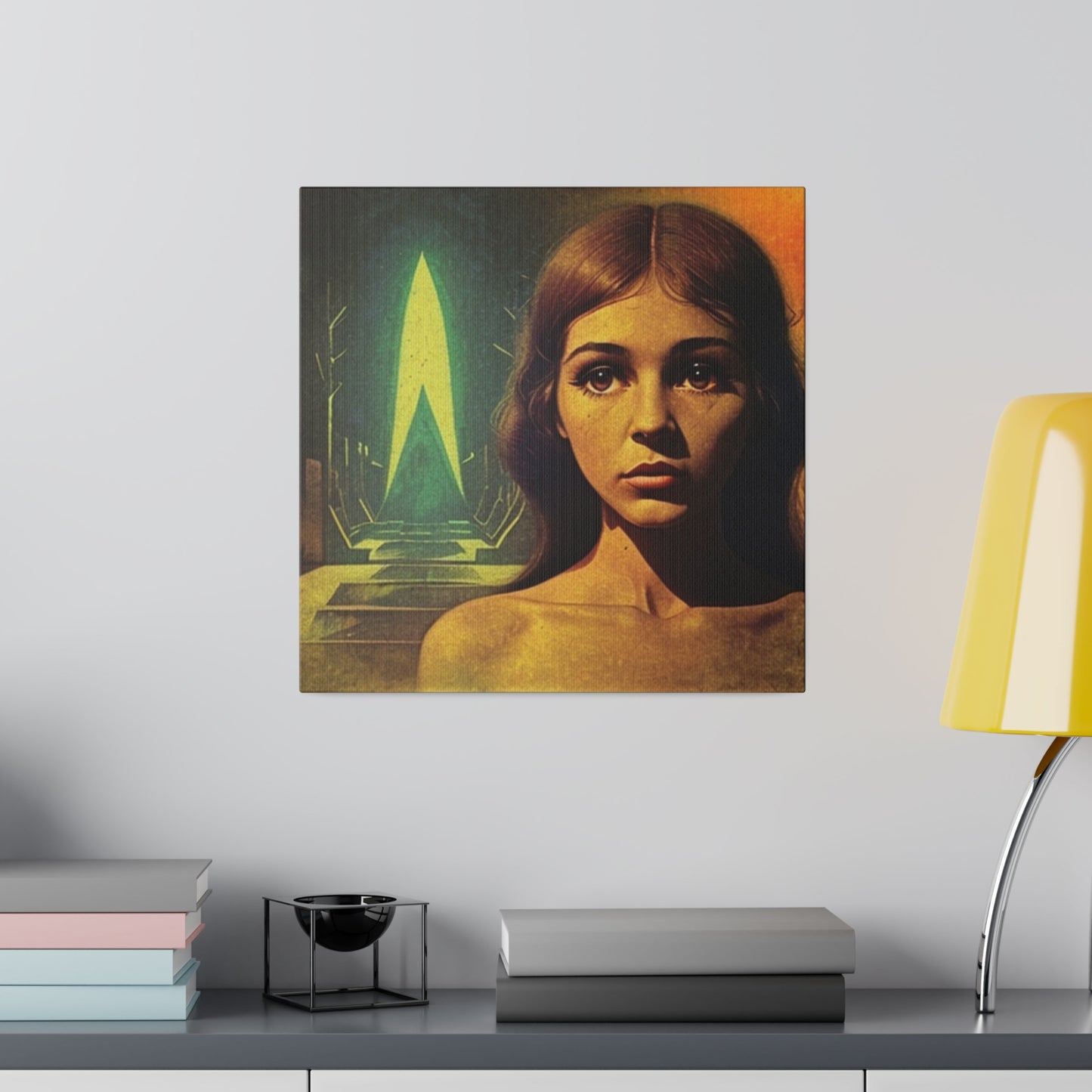 Vulnerability Science Fiction Retro Art House Wall Art Matte Canvas