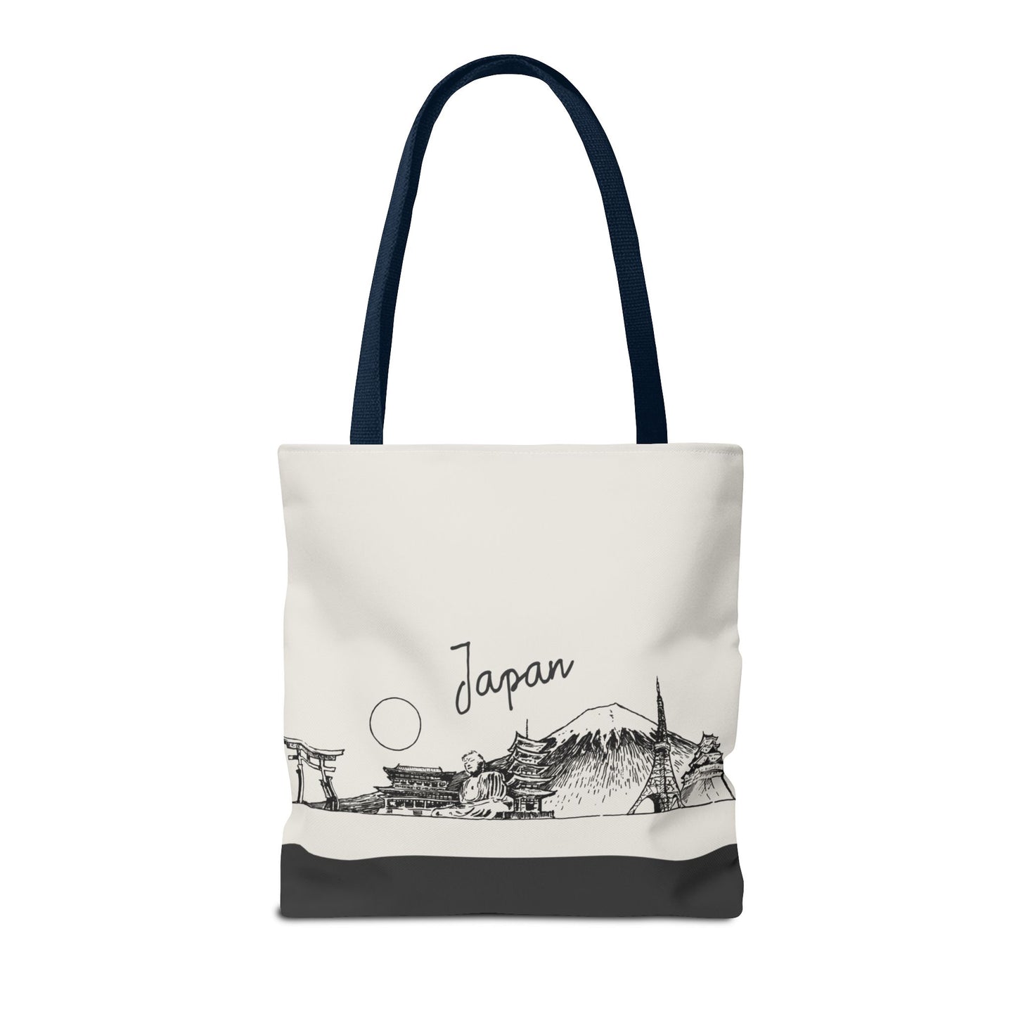 Japan Travel Tote Bag – Lightweight Wanderlight Tote, Skyline Design, Durable Everyday Adventure Bag
