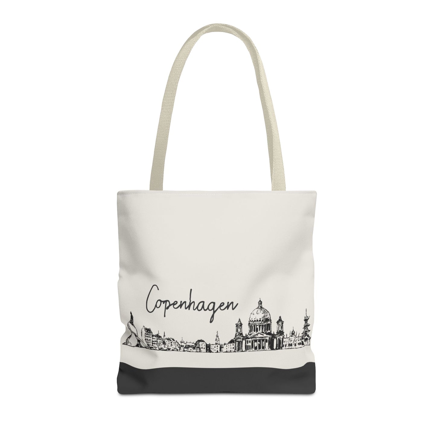 Copenhagen Travel Tote Bag – Lightweight Wanderlight Tote, Skyline Design, Durable Everyday Adventure Bag