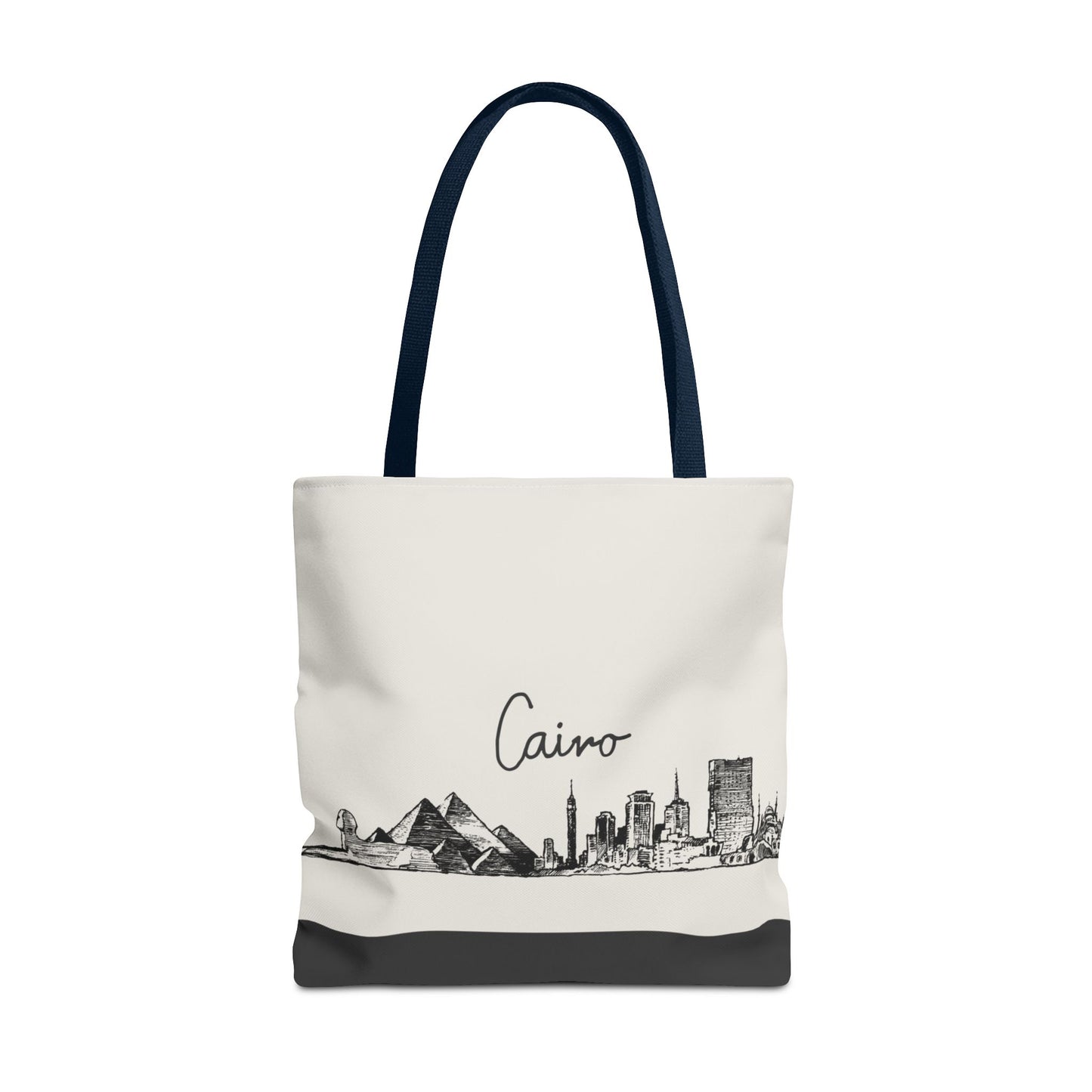Cairo Travel Tote Bag – Lightweight Wanderlight Tote, Skyline Design, Durable Everyday Adventure Bag