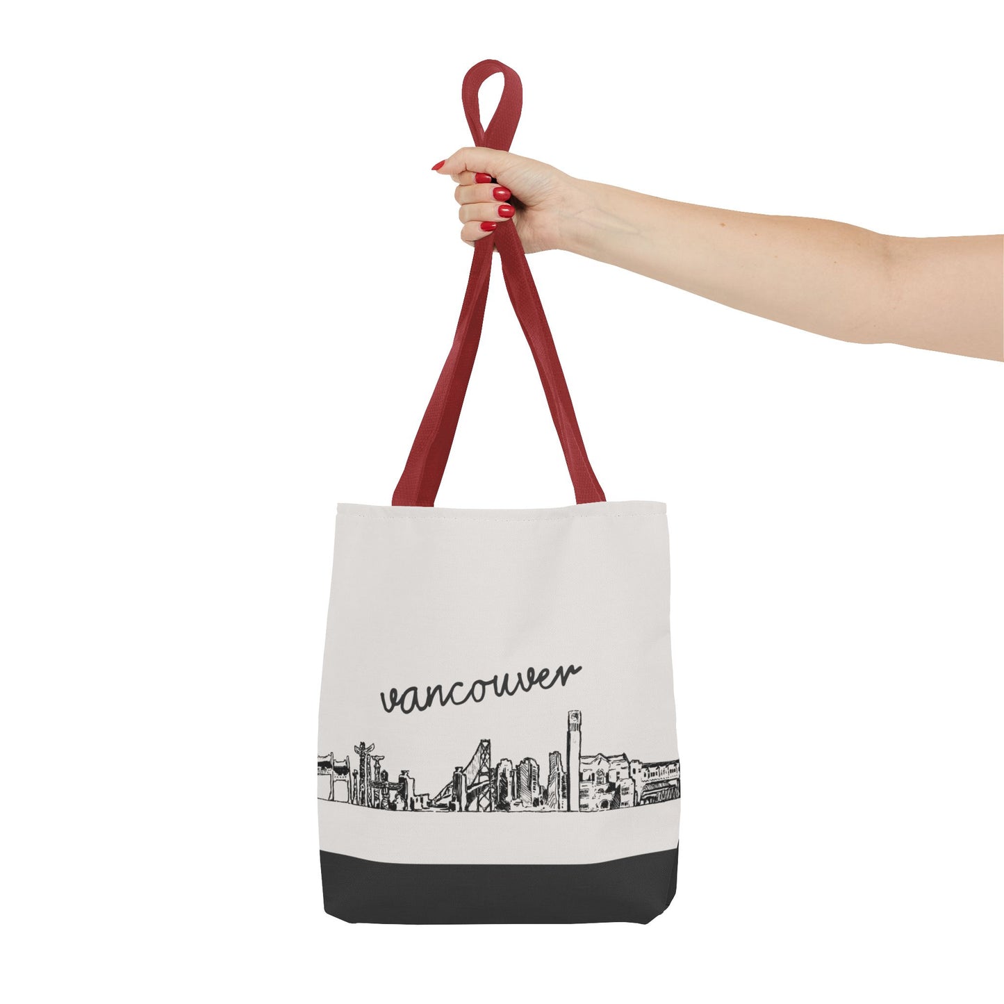 Vancouver Travel Tote Bag – Lightweight Wanderlight Tote, Skyline Design, Durable Everyday Adventure Bag