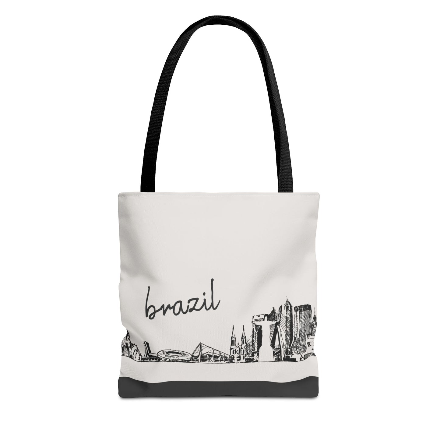 Brazil Travel Tote Bag – Lightweight Wanderlight Tote, Skyline Design, Durable Everyday Adventure Bag