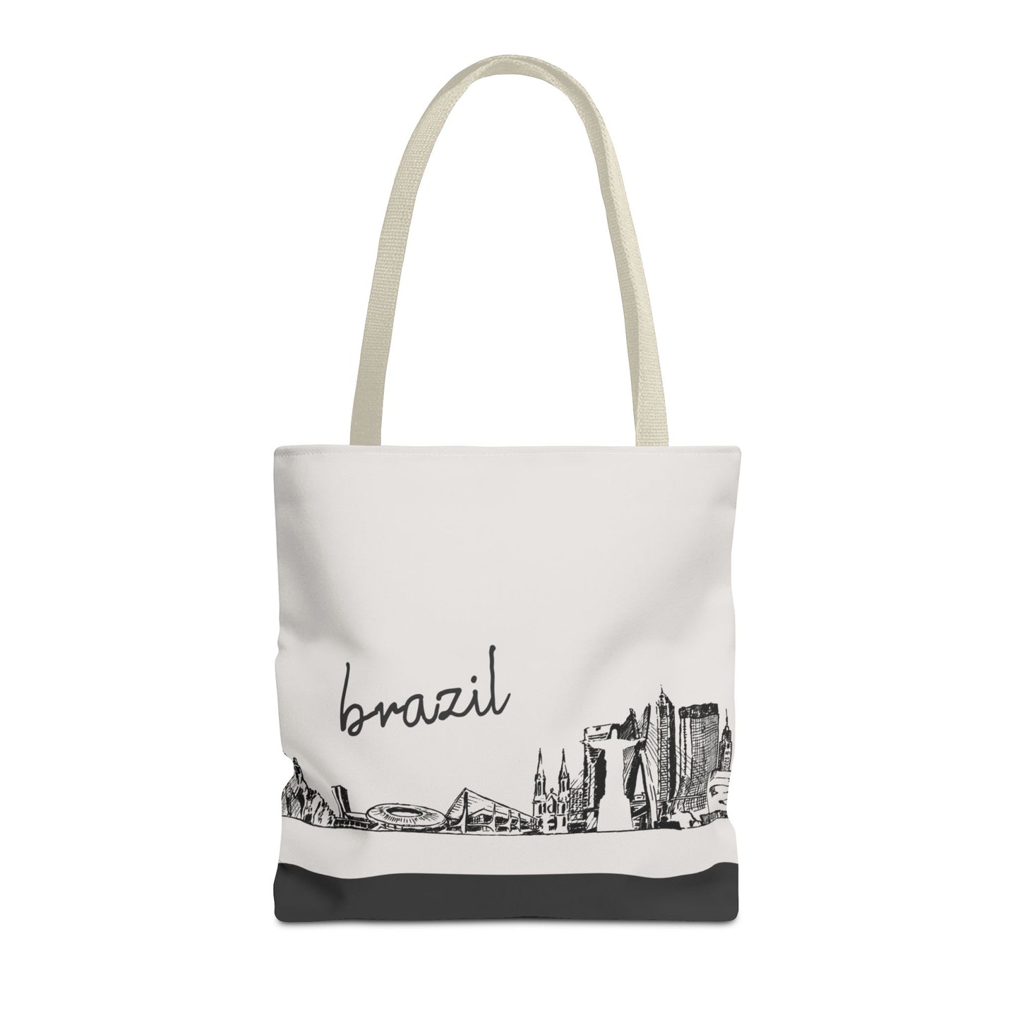 Brazil Travel Tote Bag – Lightweight Wanderlight Tote, Skyline Design, Durable Everyday Adventure Bag