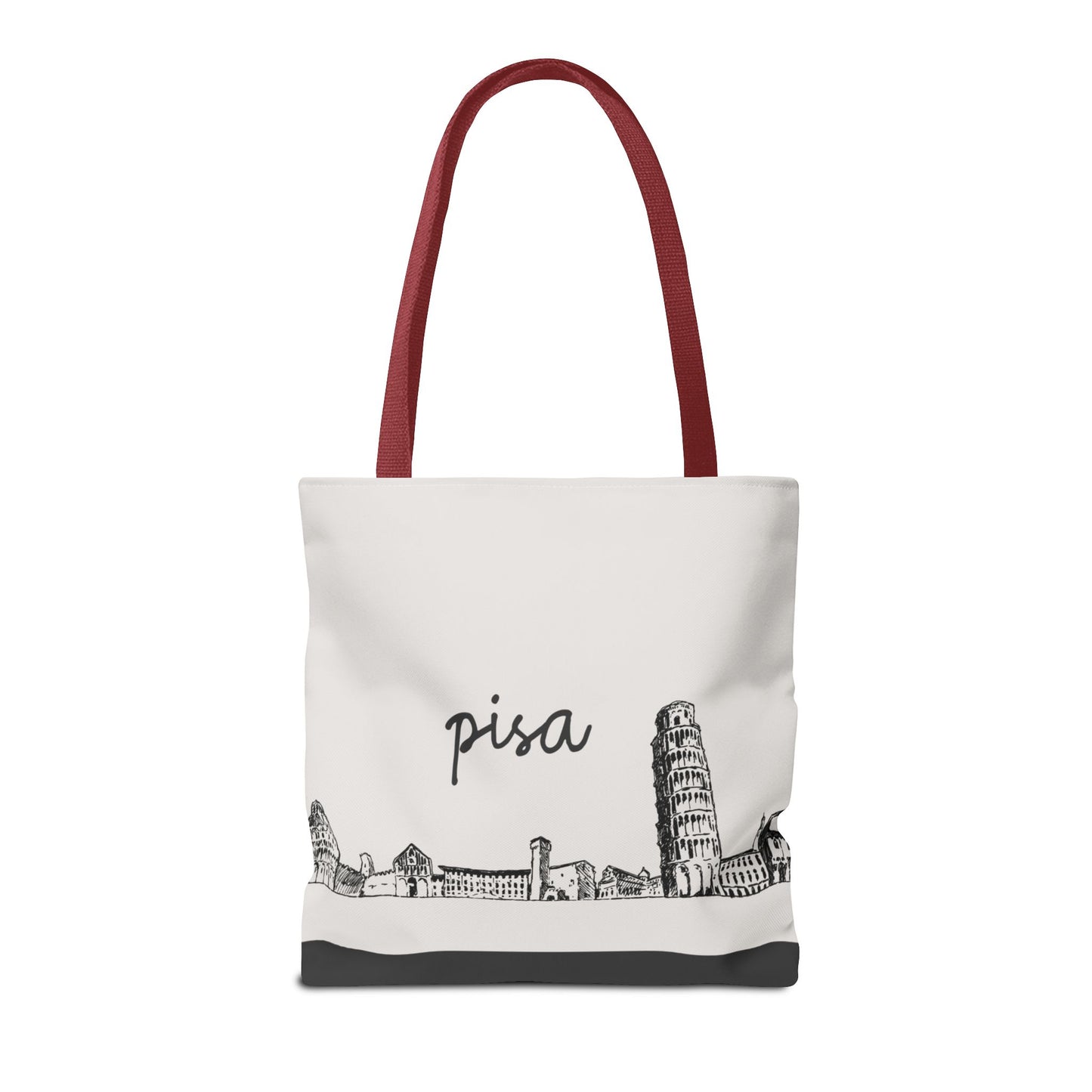 Pisa Travel Tote Bag – Lightweight Wanderlight Tote, Skyline Design, Durable Everyday Adventure Bag