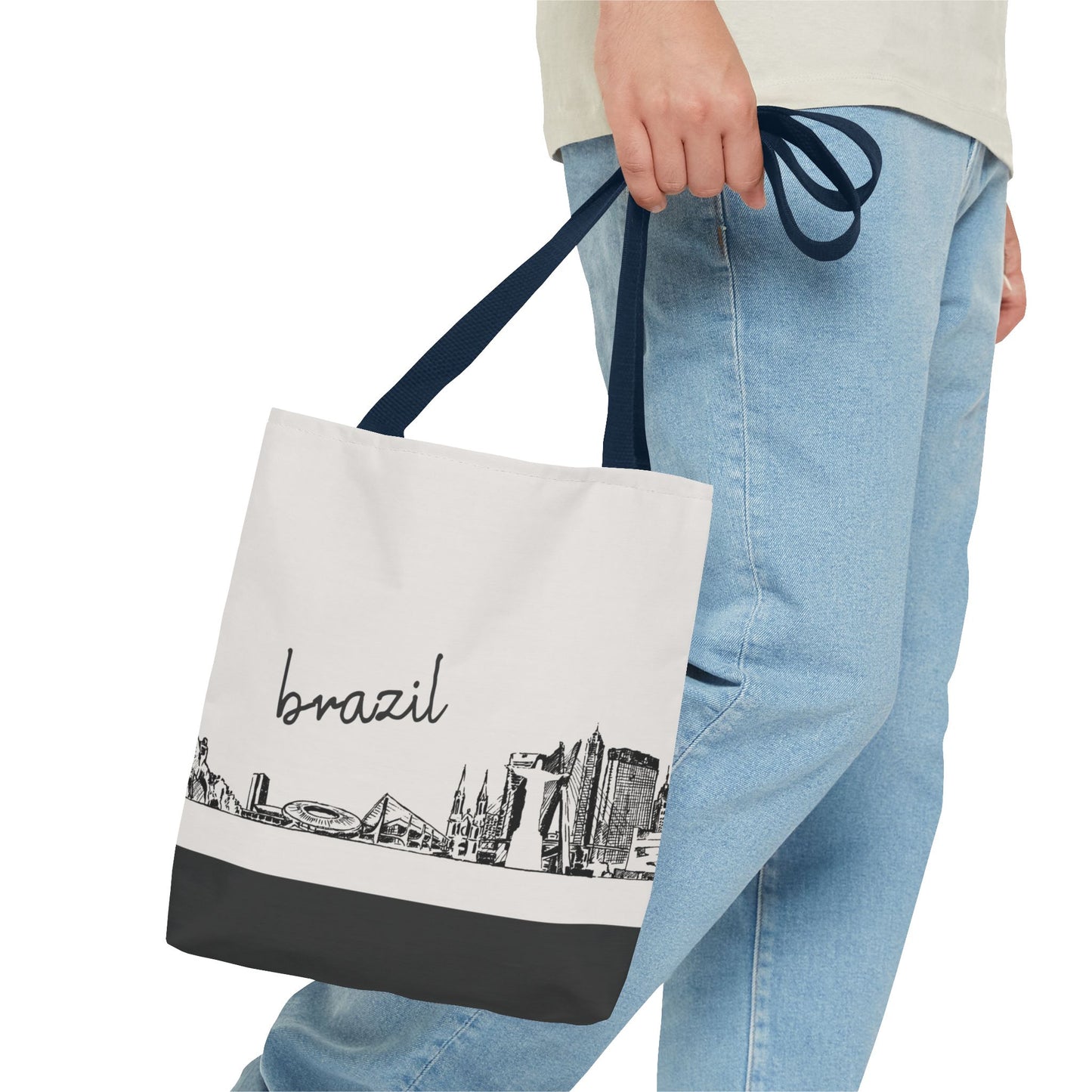 Brazil Travel Tote Bag – Lightweight Wanderlight Tote, Skyline Design, Durable Everyday Adventure Bag