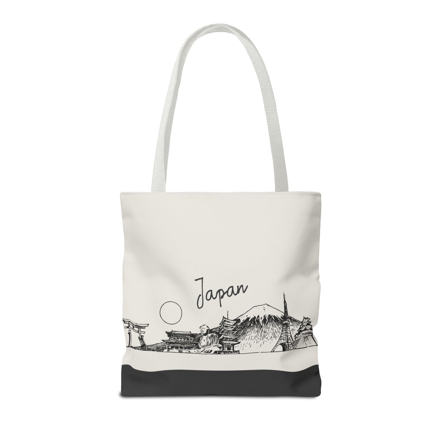 Japan Travel Tote Bag – Lightweight Wanderlight Tote, Skyline Design, Durable Everyday Adventure Bag