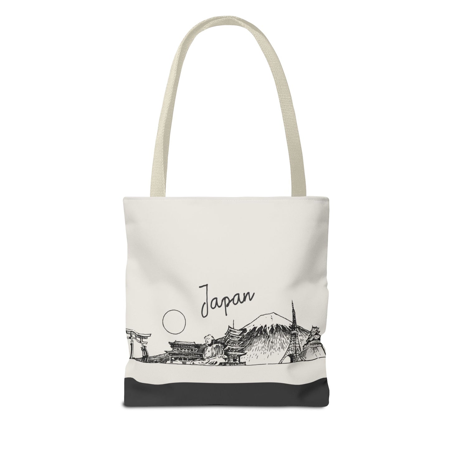Japan Travel Tote Bag – Lightweight Wanderlight Tote, Skyline Design, Durable Everyday Adventure Bag