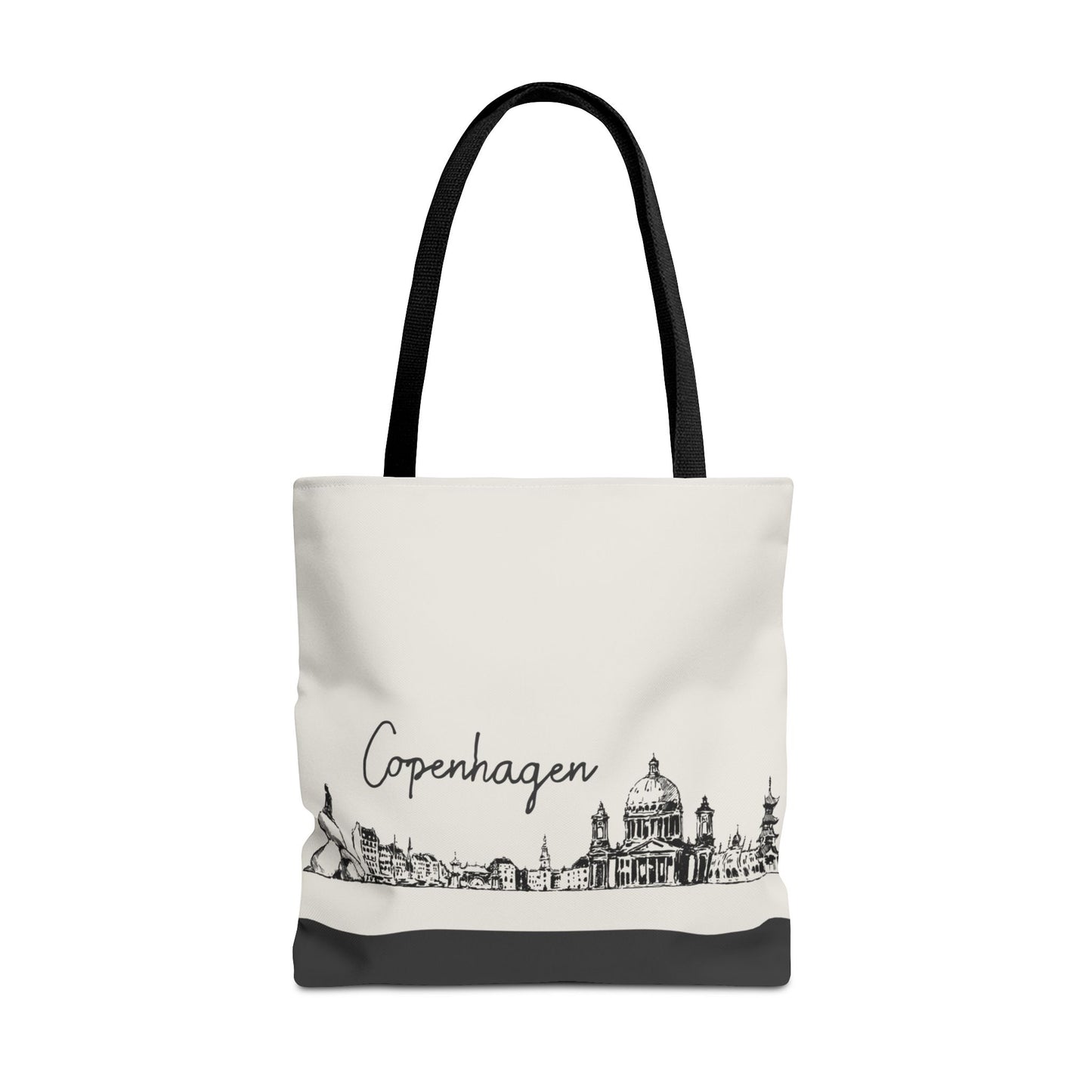Copenhagen Travel Tote Bag – Lightweight Wanderlight Tote, Skyline Design, Durable Everyday Adventure Bag