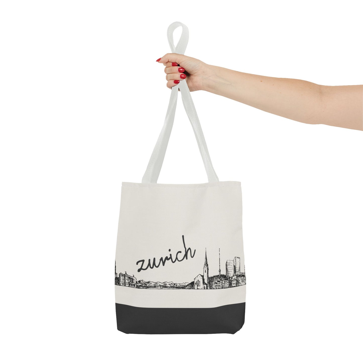 Zurich Travel Tote Bag – Lightweight Wanderlight Tote, Skyline Design, Durable Everyday Adventure Bag