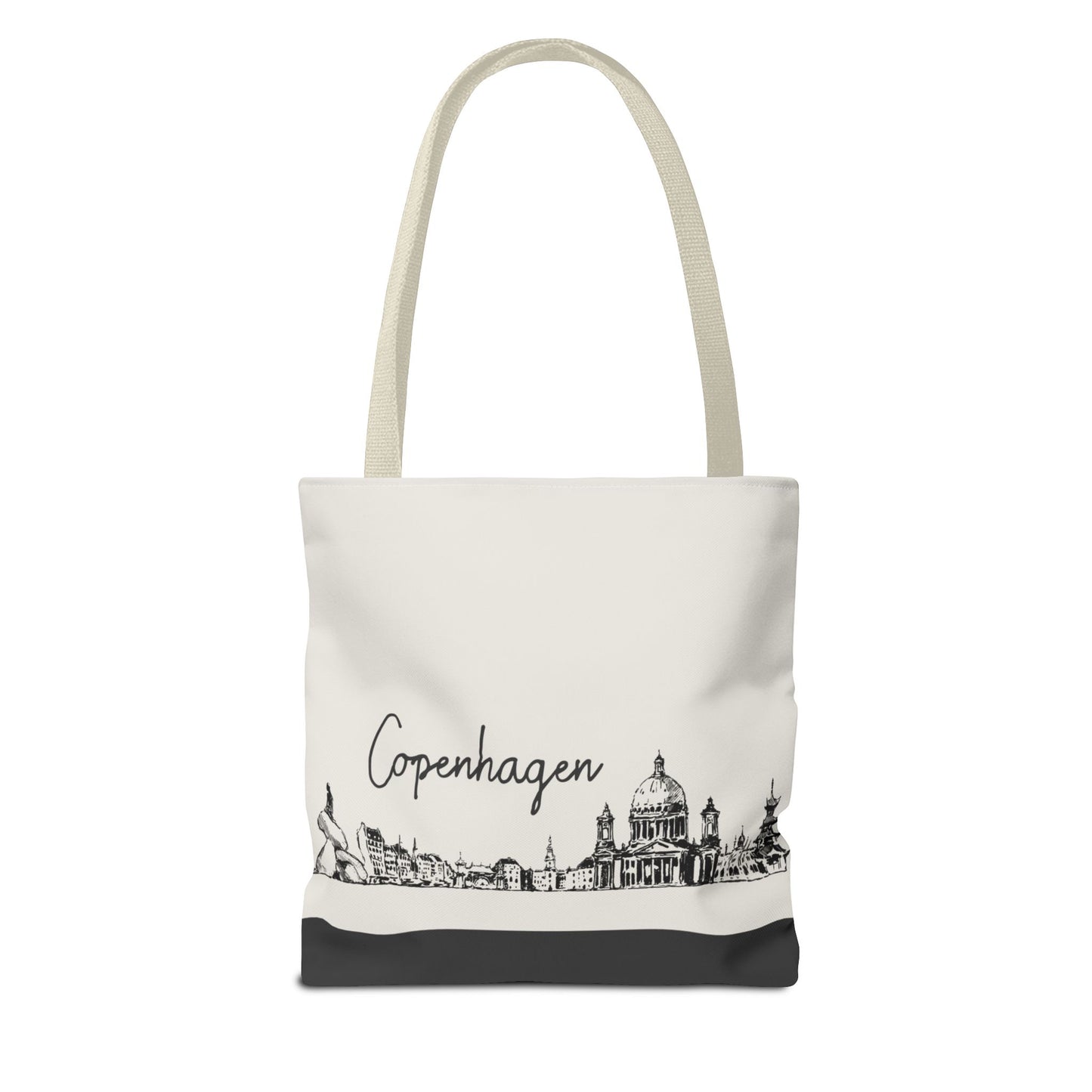 Copenhagen Travel Tote Bag – Lightweight Wanderlight Tote, Skyline Design, Durable Everyday Adventure Bag