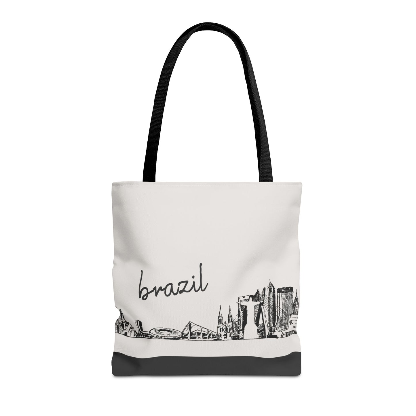 Brazil Travel Tote Bag – Lightweight Wanderlight Tote, Skyline Design, Durable Everyday Adventure Bag