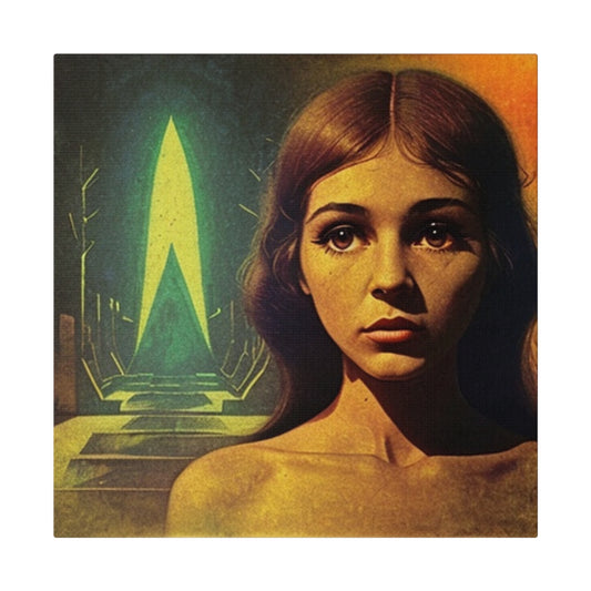 Vulnerability Science Fiction Retro Art House Wall Art Matte Canvas