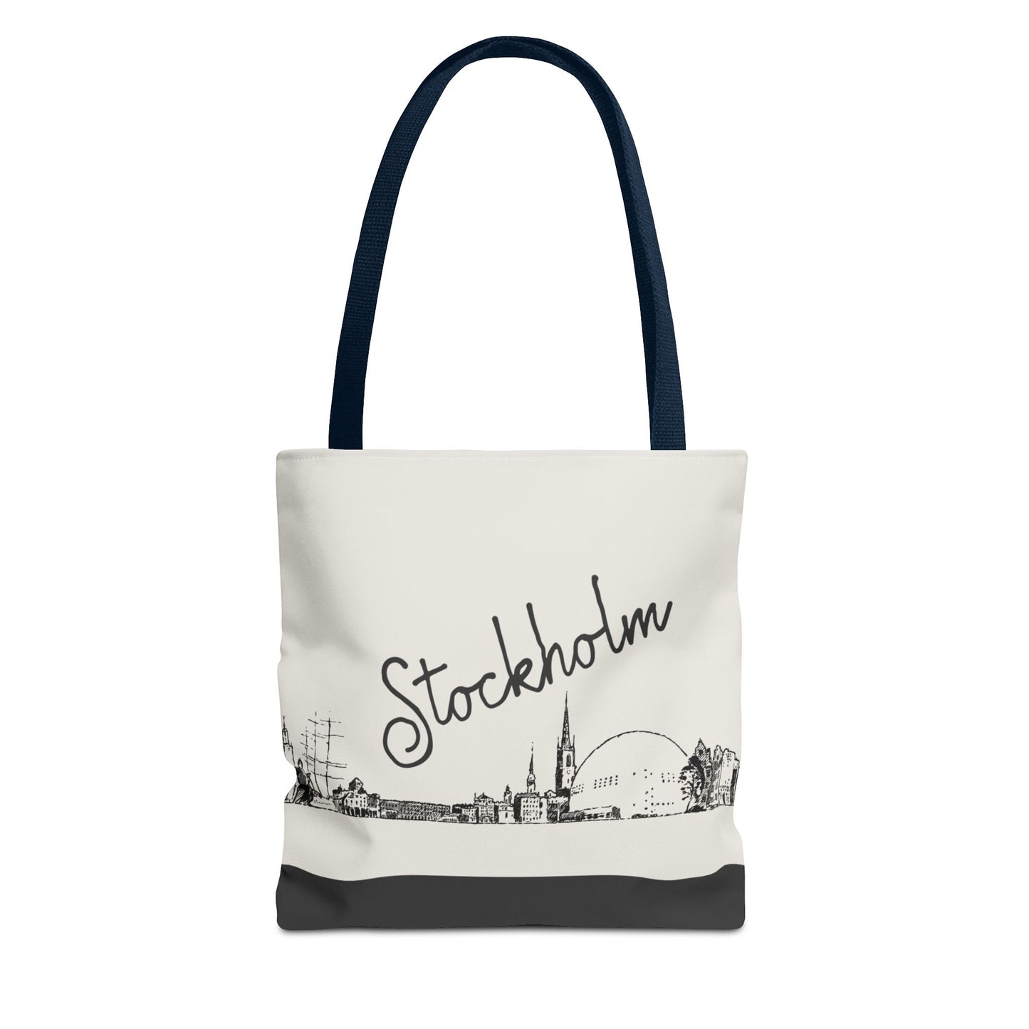 Stockholm Travel Tote Bag – Lightweight Wanderlight Tote, Skyline Design, Durable Everyday Adventure Bag