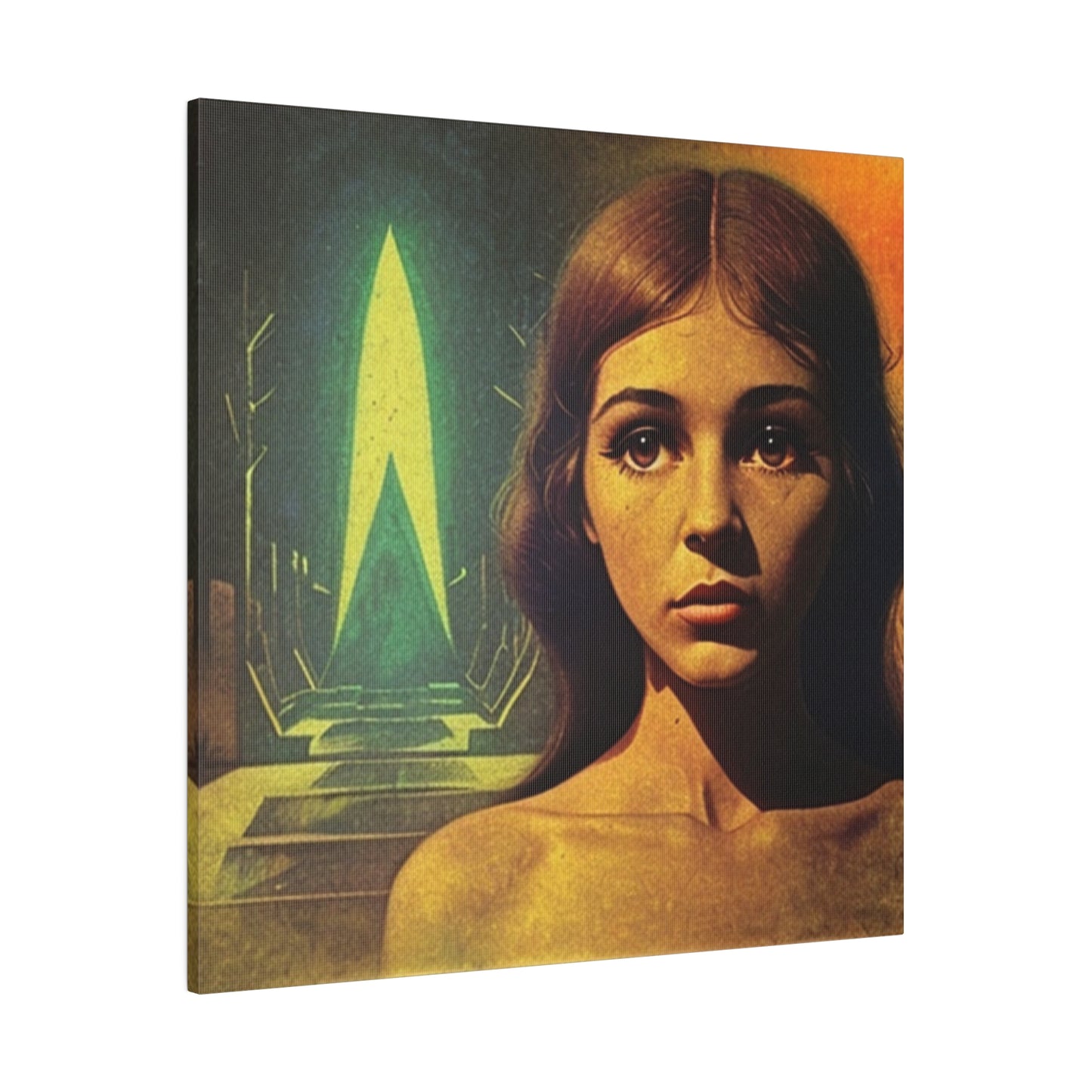 Vulnerability Science Fiction Retro Art House Wall Art Matte Canvas