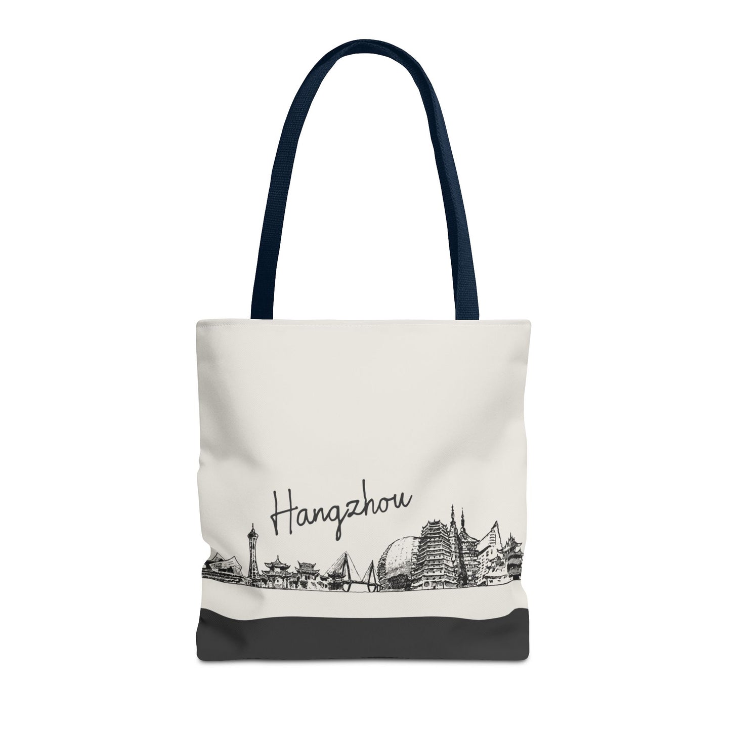 Hangzhou Travel Tote Bag – Lightweight Wanderlight Tote, Skyline Design, Durable Everyday Adventure Bag