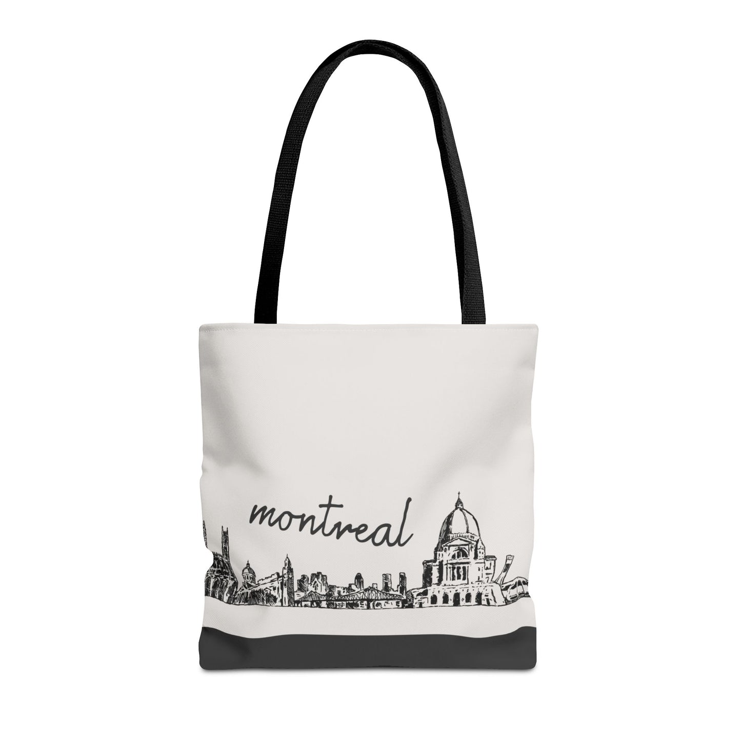 Montreal Travel Tote Bag – Lightweight Wanderlight Tote, Skyline Design, Durable Everyday Adventure Bag