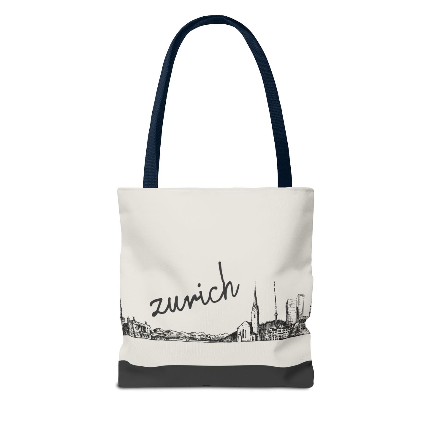 Zurich Travel Tote Bag – Lightweight Wanderlight Tote, Skyline Design, Durable Everyday Adventure Bag