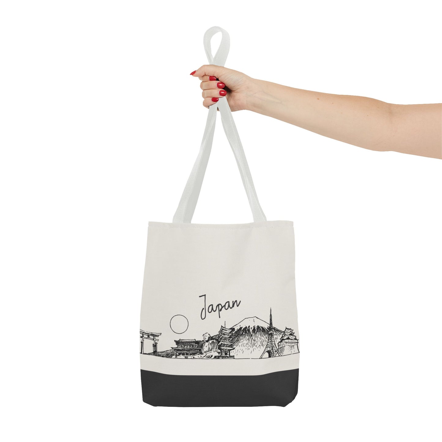 Japan Travel Tote Bag – Lightweight Wanderlight Tote, Skyline Design, Durable Everyday Adventure Bag