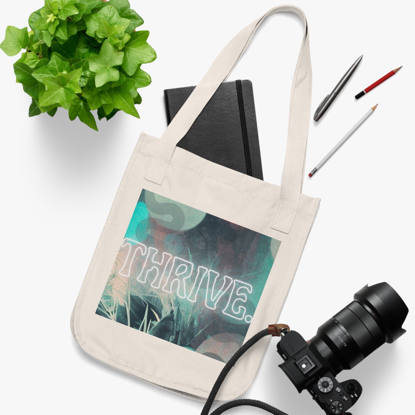 Thrive: Empowerment Organic Canvas Tote Bag