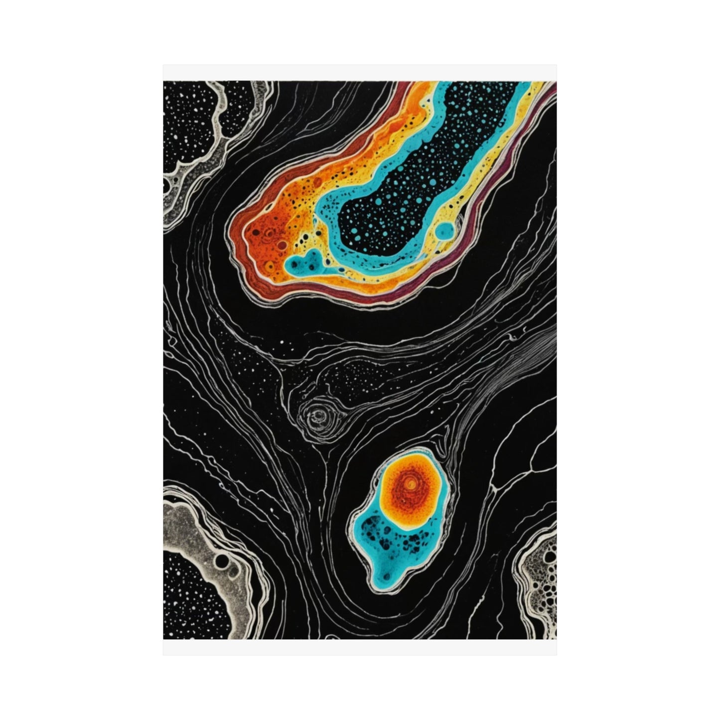 Cellular Symphony Matte Vertical Posters