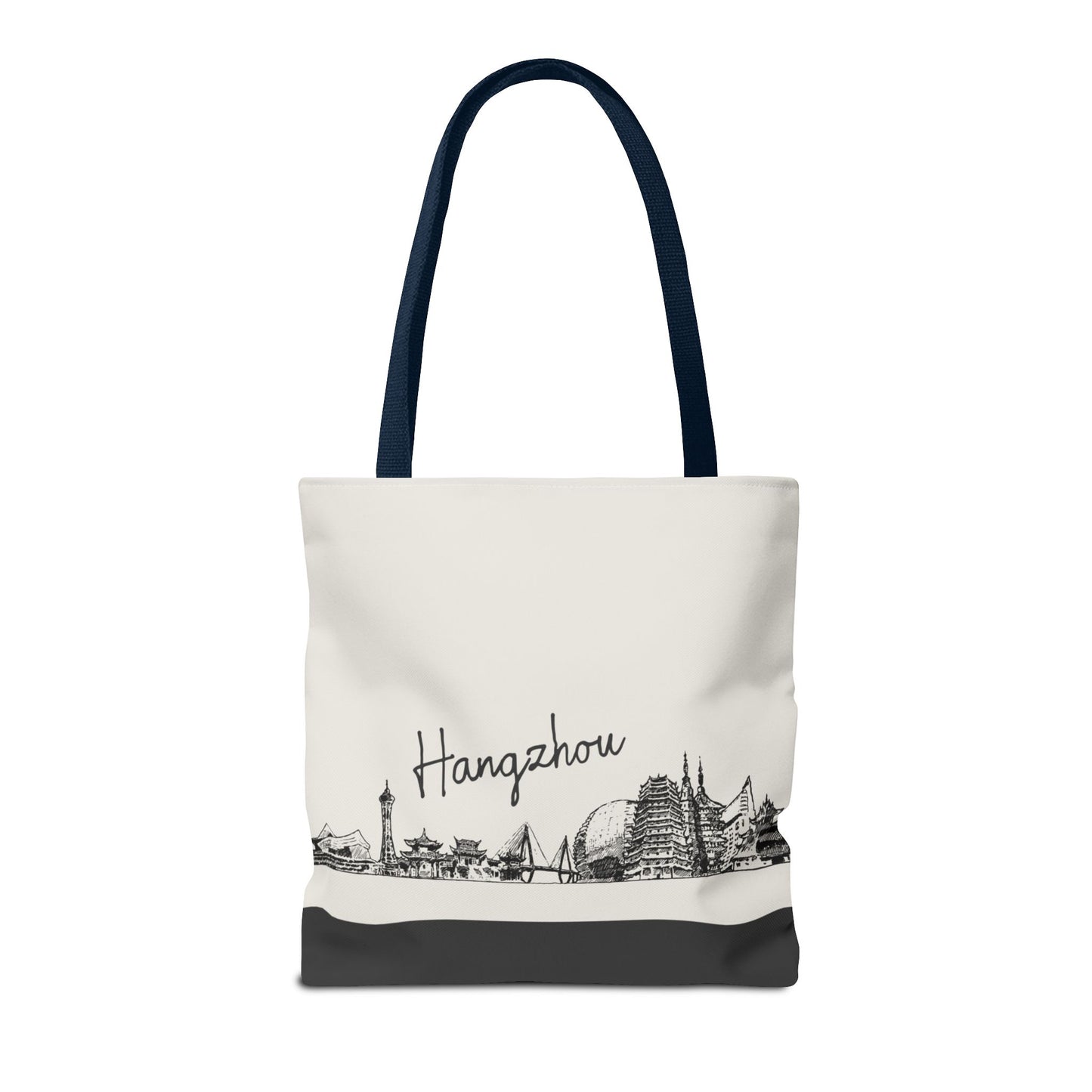 Hangzhou Travel Tote Bag – Lightweight Wanderlight Tote, Skyline Design, Durable Everyday Adventure Bag