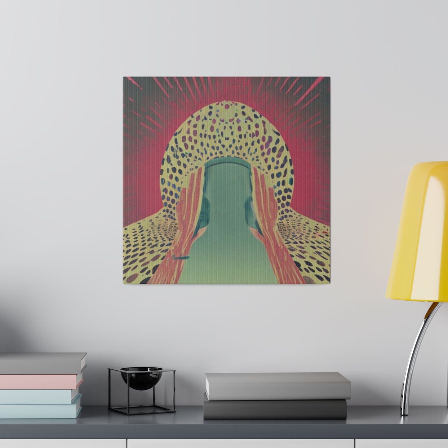 Wild Harmony: Animal Print Abstract Geometric Canvas Wall Art