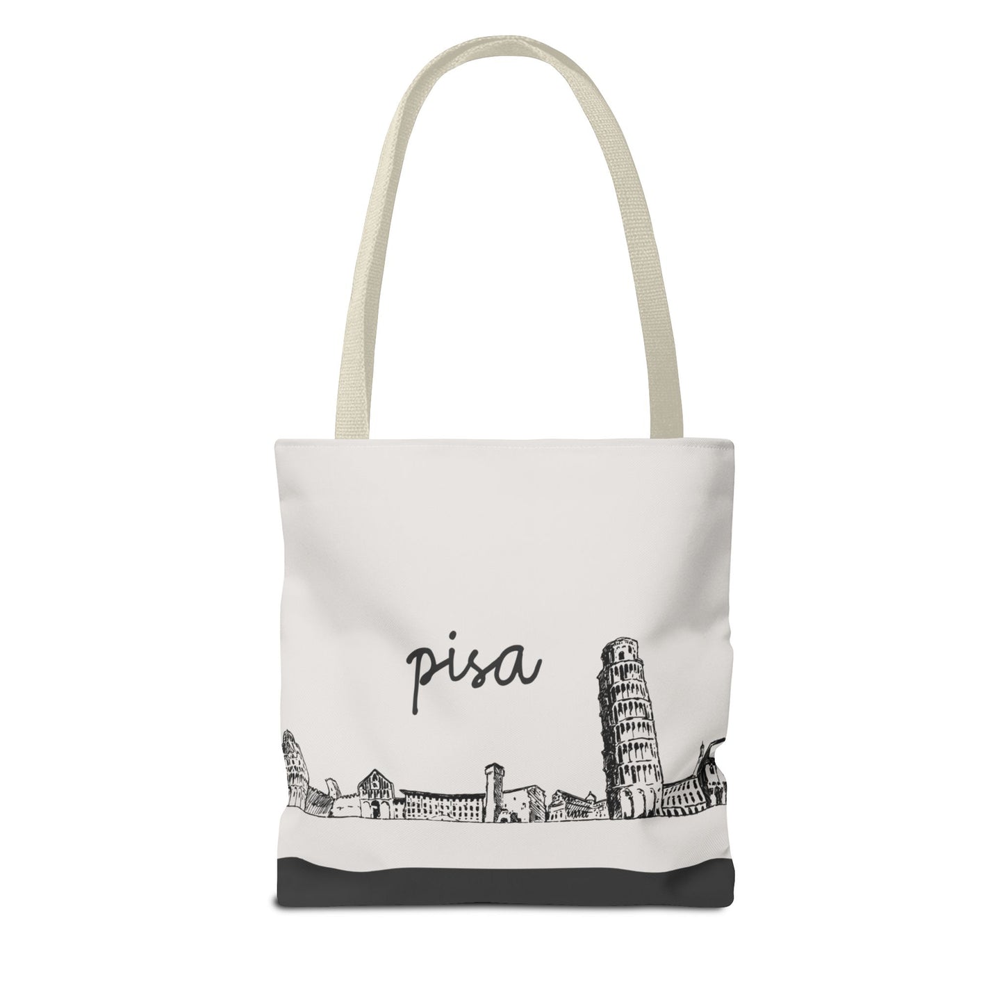Pisa Travel Tote Bag – Lightweight Wanderlight Tote, Skyline Design, Durable Everyday Adventure Bag
