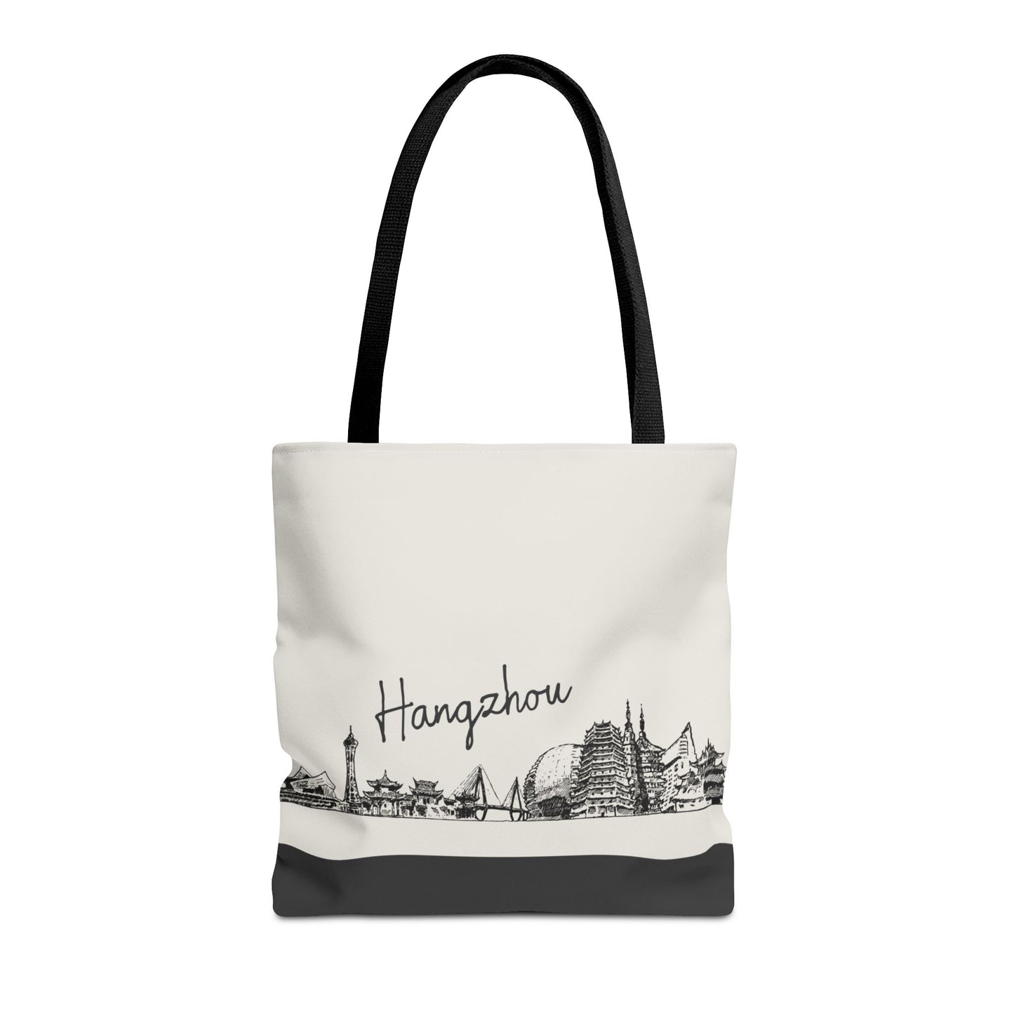 Hangzhou Travel Tote Bag – Lightweight Wanderlight Tote, Skyline Design, Durable Everyday Adventure Bag