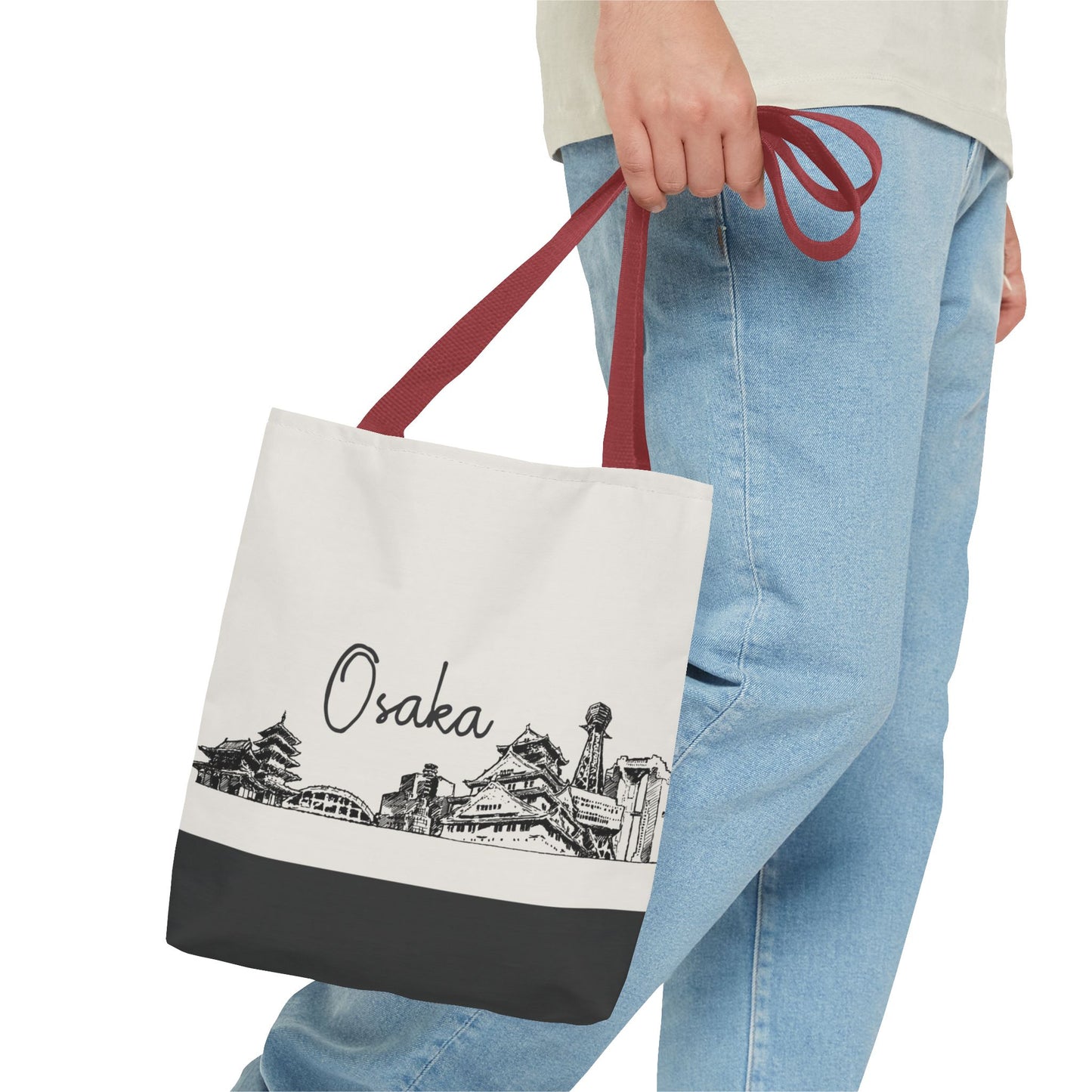 Osaka Travel Tote Bag – Lightweight Wanderlight Tote, Skyline Design, Durable Everyday Adventure Bag