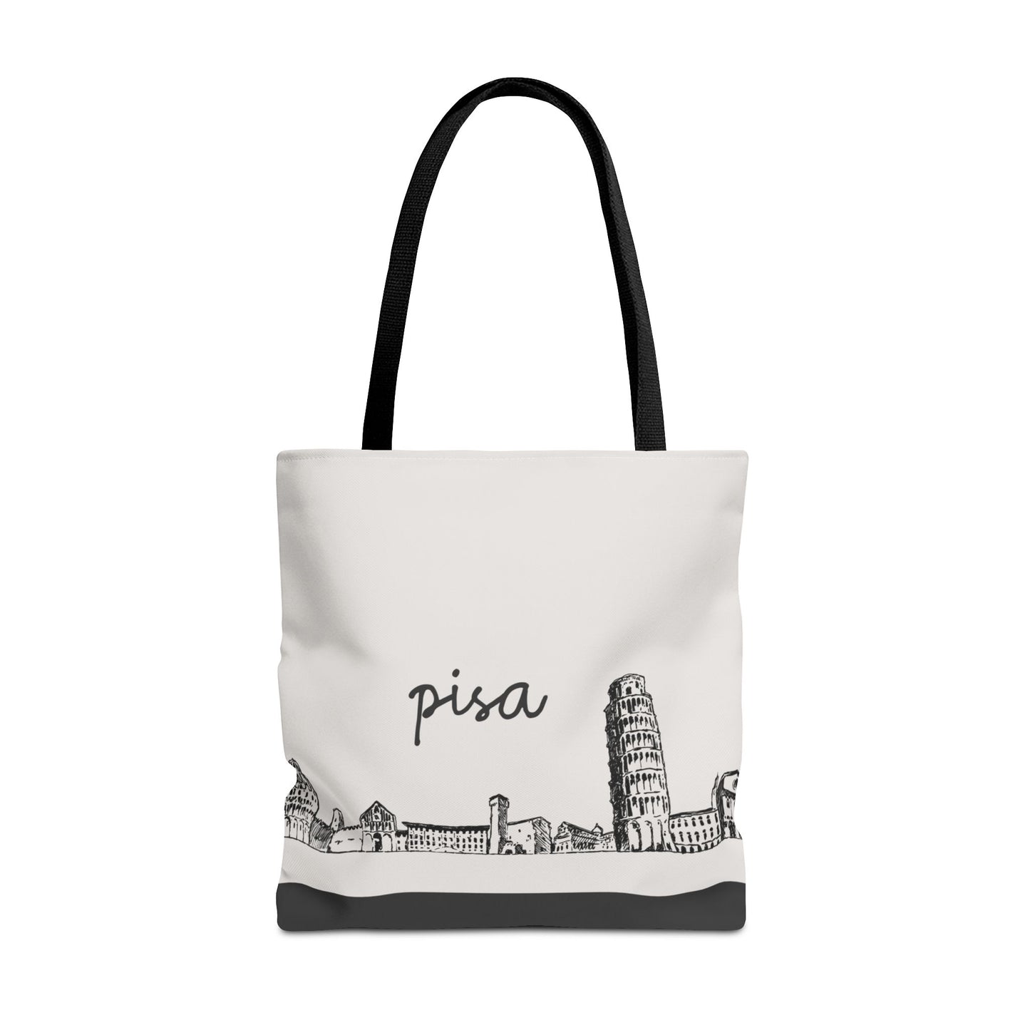 Pisa Travel Tote Bag – Lightweight Wanderlight Tote, Skyline Design, Durable Everyday Adventure Bag