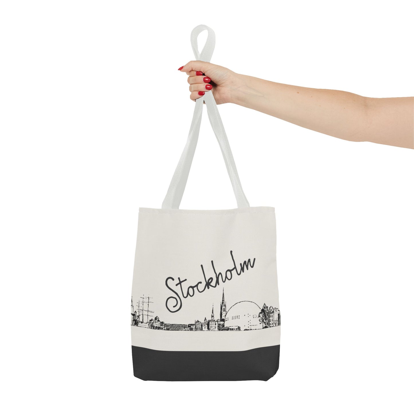 Stockholm Travel Tote Bag – Lightweight Wanderlight Tote, Skyline Design, Durable Everyday Adventure Bag