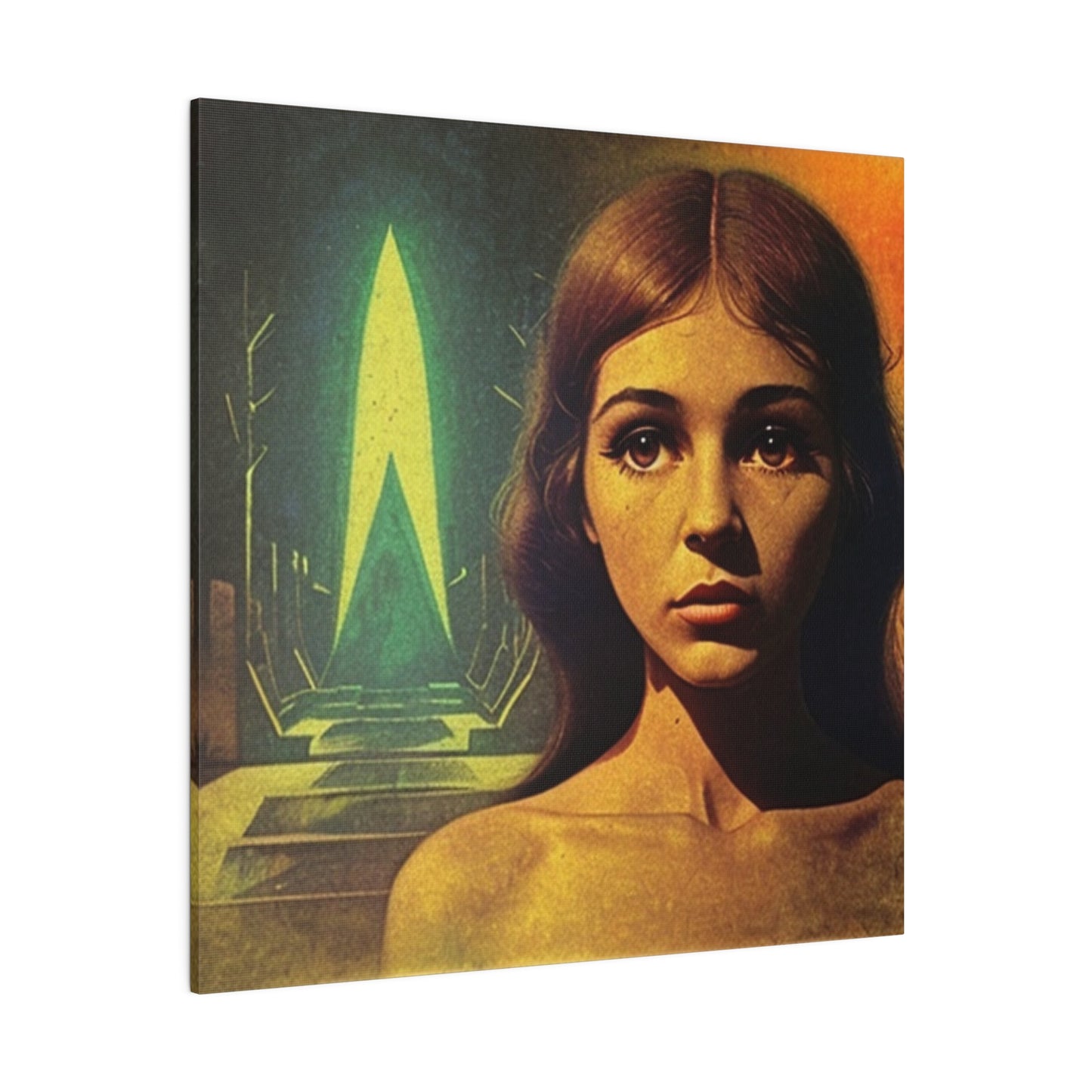 Vulnerability Science Fiction Retro Art House Wall Art Matte Canvas