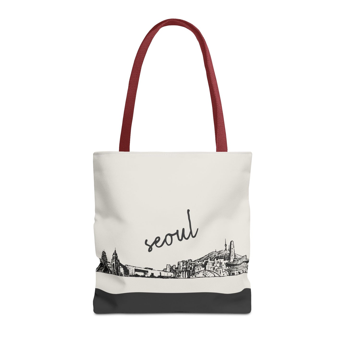Seoul Travel Tote Bag – Lightweight Wanderlight Tote, Skyline Design, Durable Everyday Adventure Bag