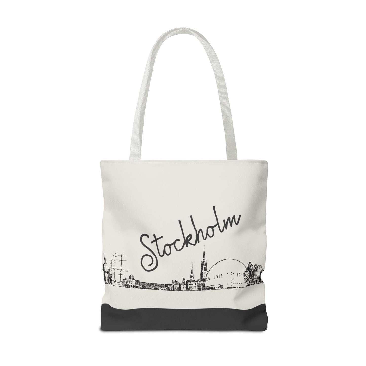 Stockholm Travel Tote Bag – Lightweight Wanderlight Tote, Skyline Design, Durable Everyday Adventure Bag