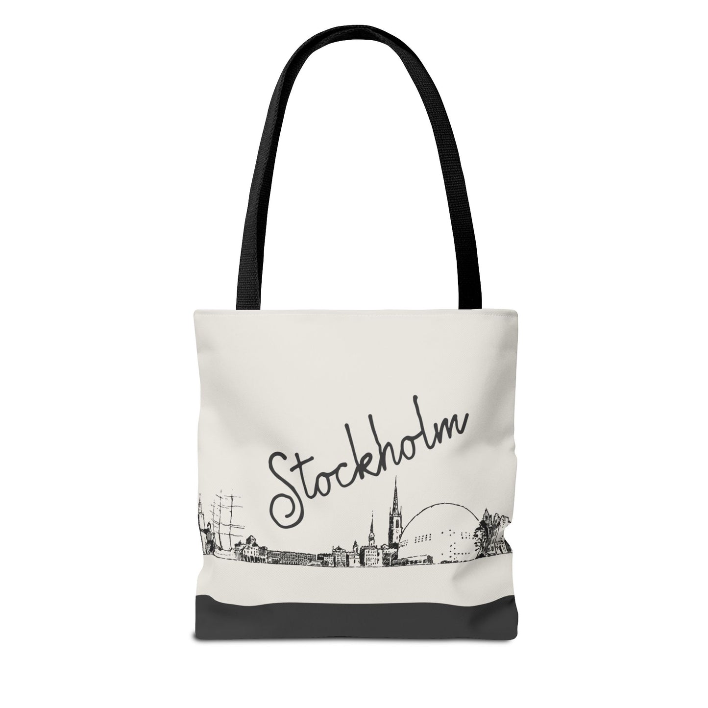 Stockholm Travel Tote Bag – Lightweight Wanderlight Tote, Skyline Design, Durable Everyday Adventure Bag