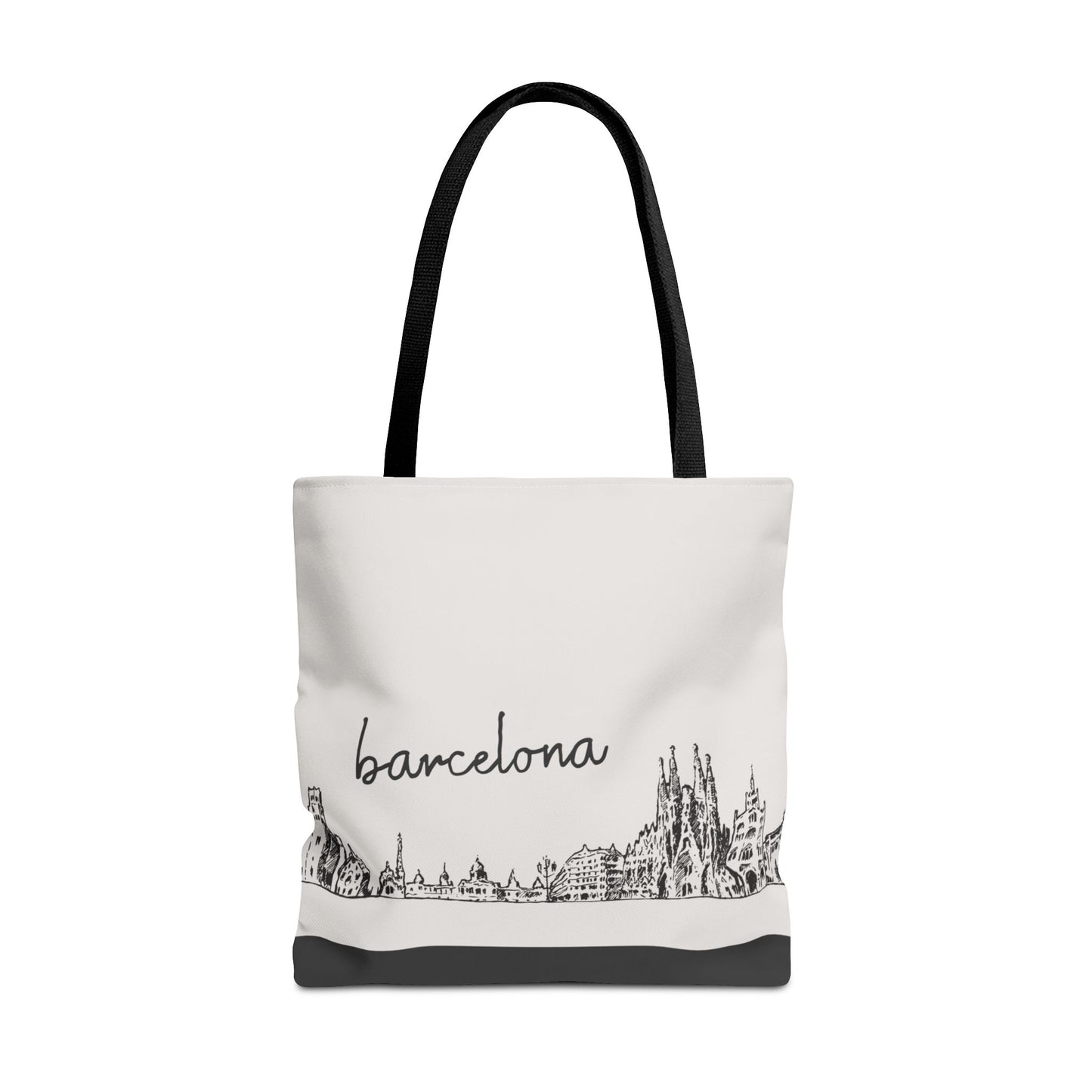 Barcelona Travel Tote Bag – Lightweight Wanderlight Tote, Skyline Design, Durable Everyday Adventure Bag