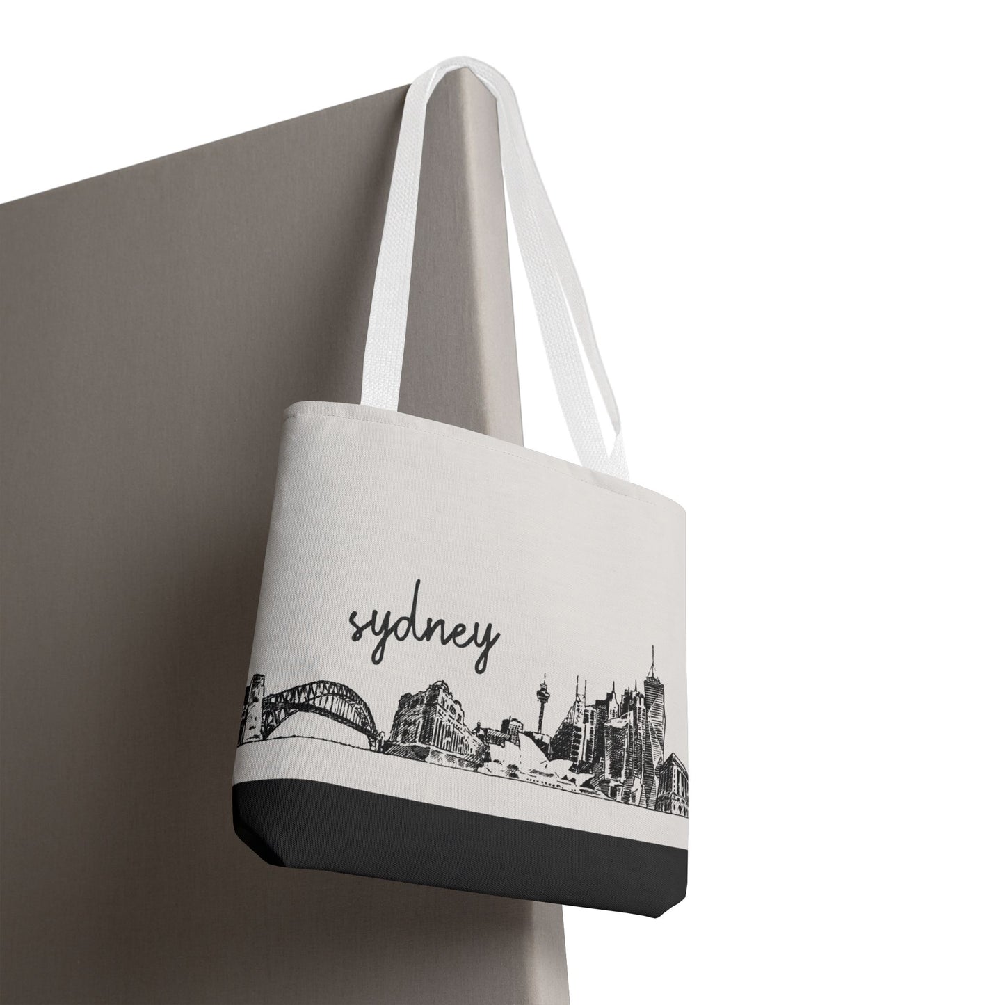 Sydney Travel Tote Bag – Lightweight Wanderlight Tote, Skyline Design, Durable Everyday Adventure Bag