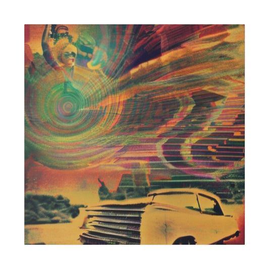 Neo Psychedelic Abstract Modern Wall Art Matte Canvas