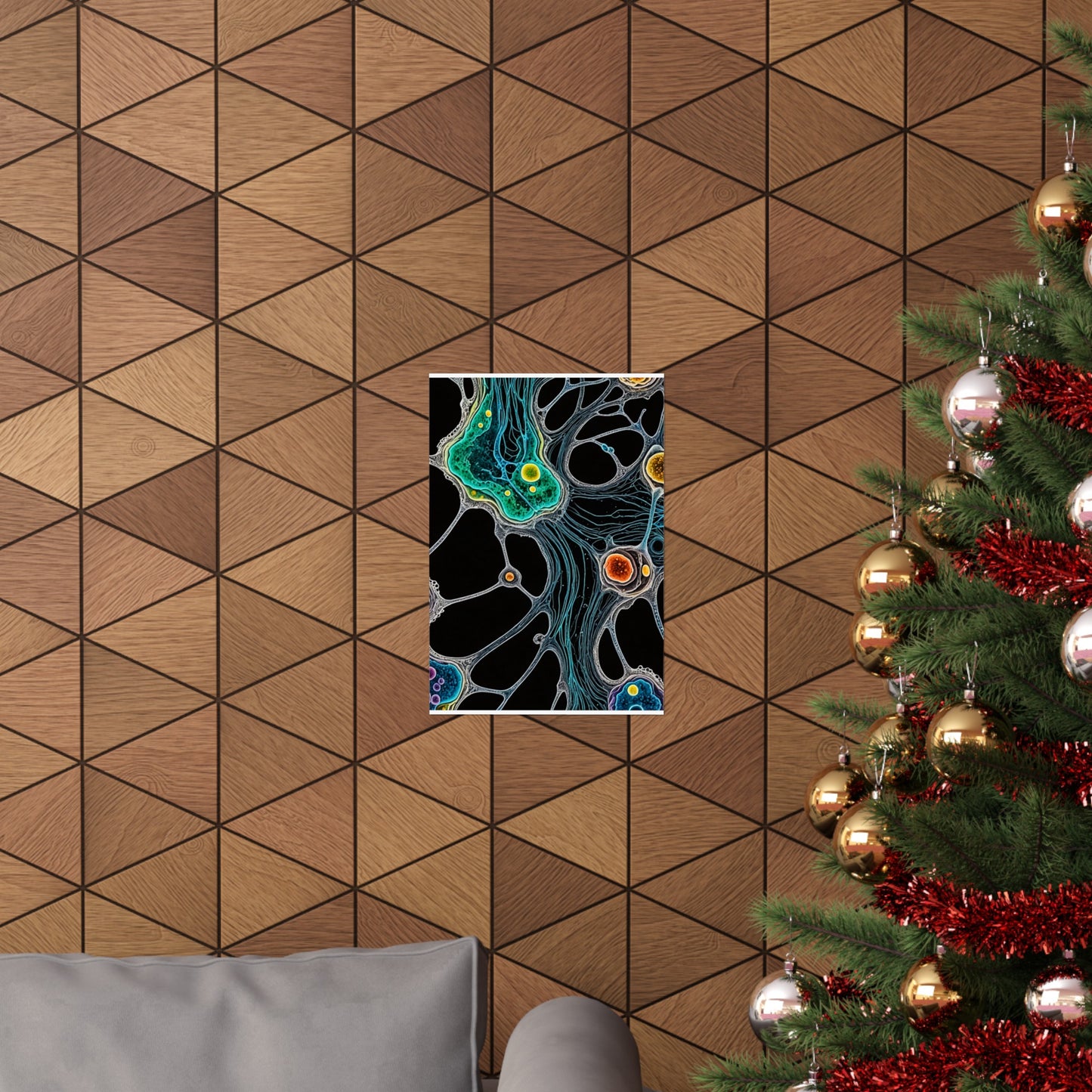 Psychedelic Matte Vertical Posters Fluorescent Filaments