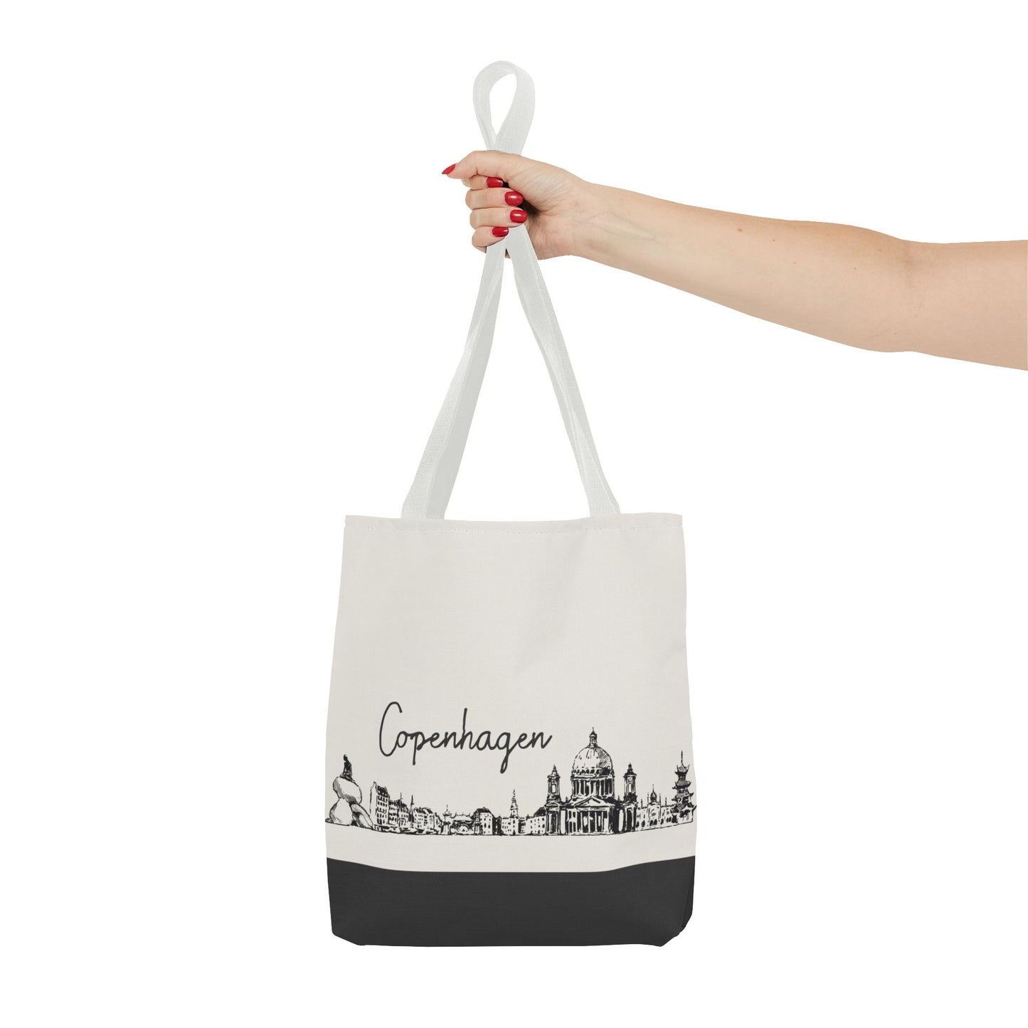 Copenhagen Travel Tote Bag – Lightweight Wanderlight Tote, Skyline Design, Durable Everyday Adventure Bag