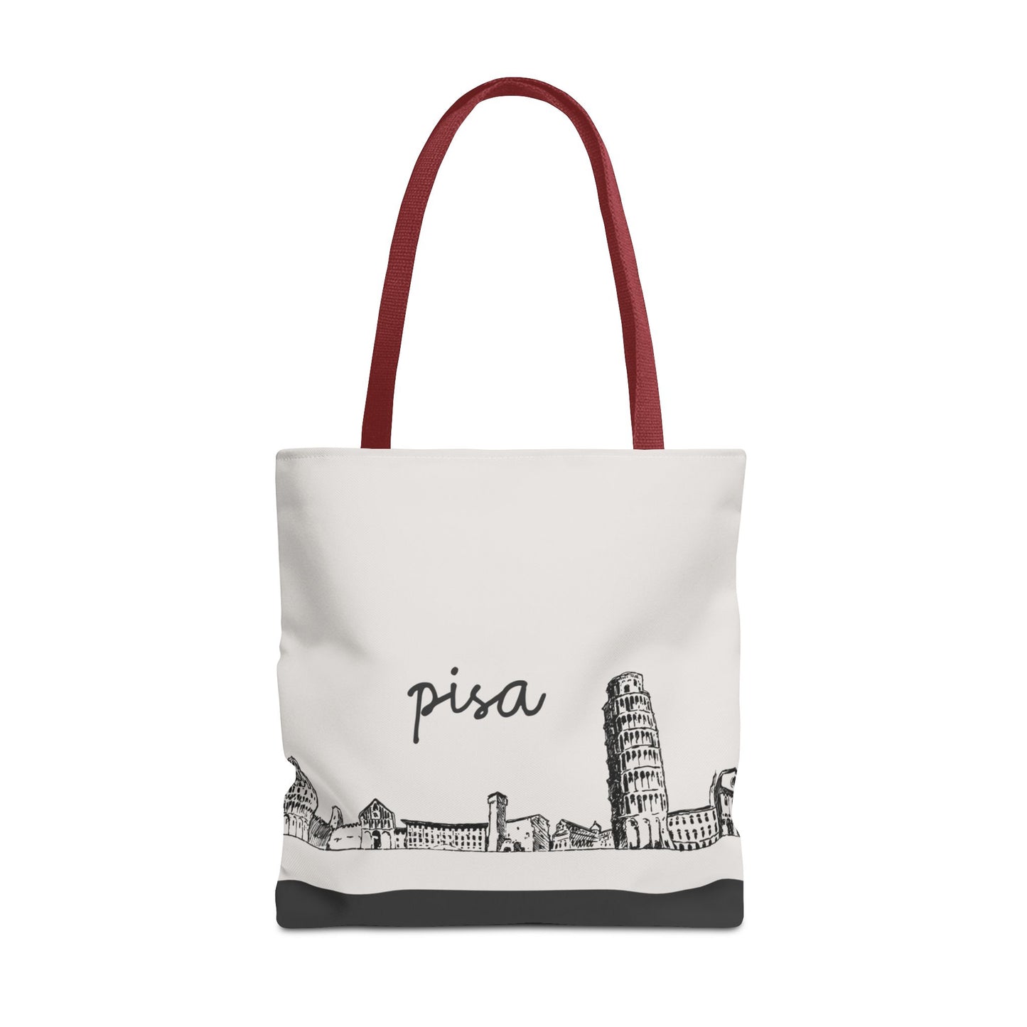 Pisa Travel Tote Bag – Lightweight Wanderlight Tote, Skyline Design, Durable Everyday Adventure Bag