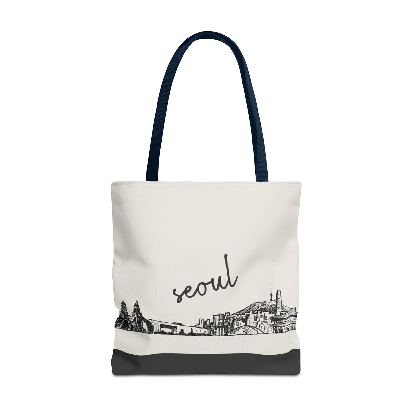 Seoul Travel Tote Bag – Lightweight Wanderlight Tote, Skyline Design, Durable Everyday Adventure Bag