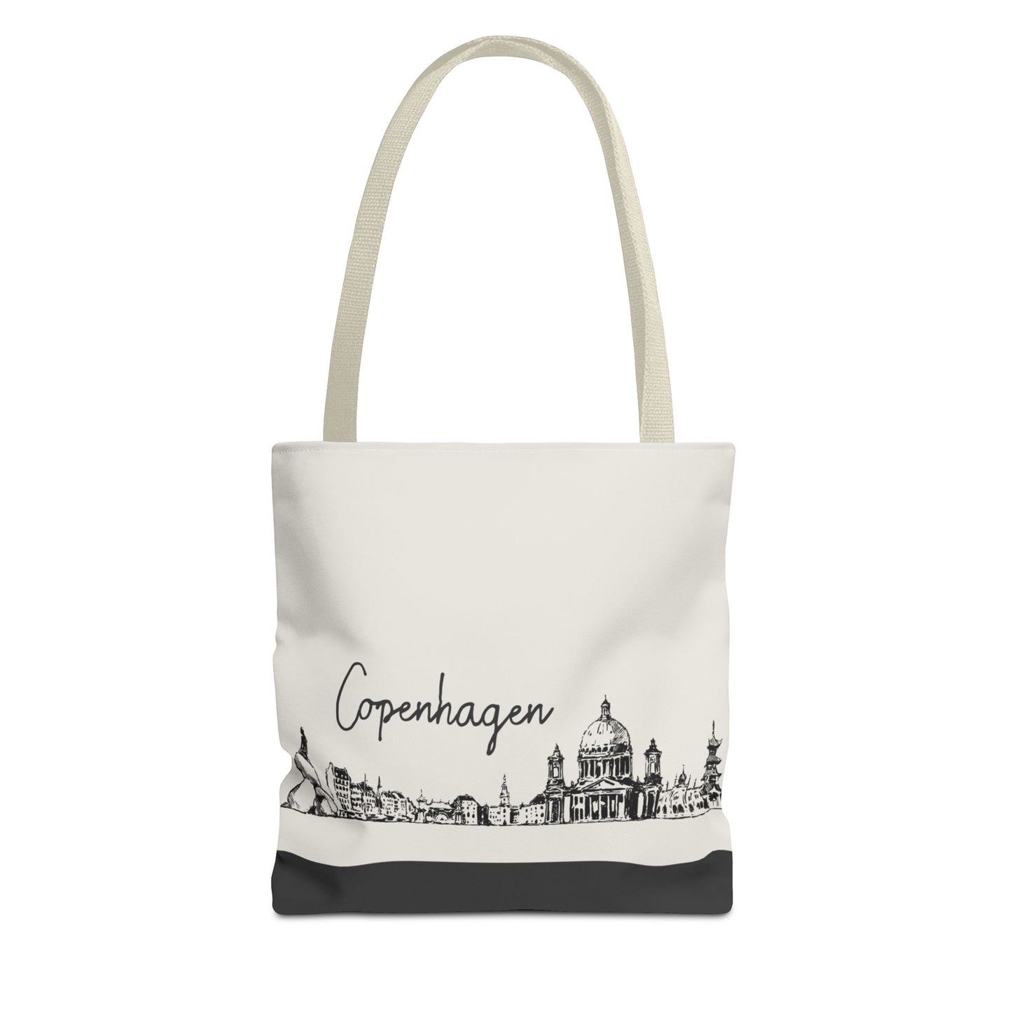 Copenhagen Travel Tote Bag – Lightweight Wanderlight Tote, Skyline Design, Durable Everyday Adventure Bag