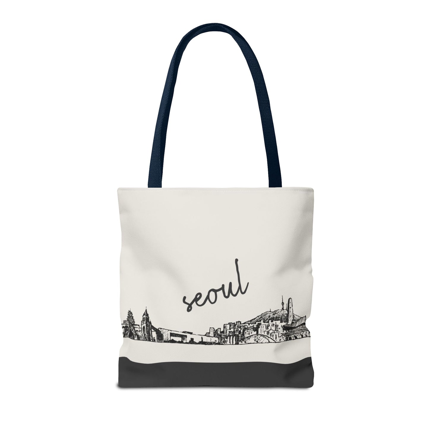 Seoul Travel Tote Bag – Lightweight Wanderlight Tote, Skyline Design, Durable Everyday Adventure Bag