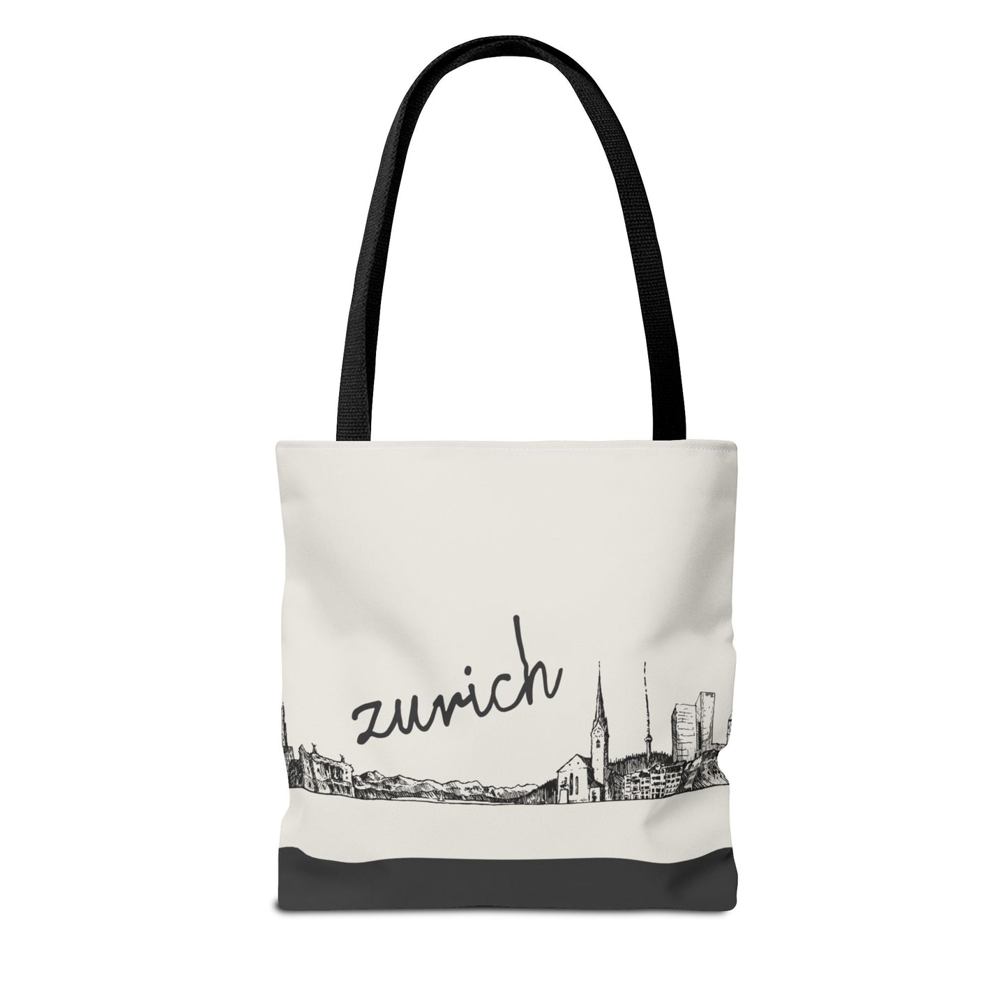 Zurich Travel Tote Bag – Lightweight Wanderlight Tote, Skyline Design, Durable Everyday Adventure Bag