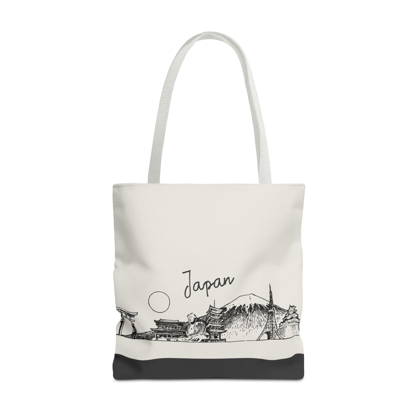 Japan Travel Tote Bag – Lightweight Wanderlight Tote, Skyline Design, Durable Everyday Adventure Bag