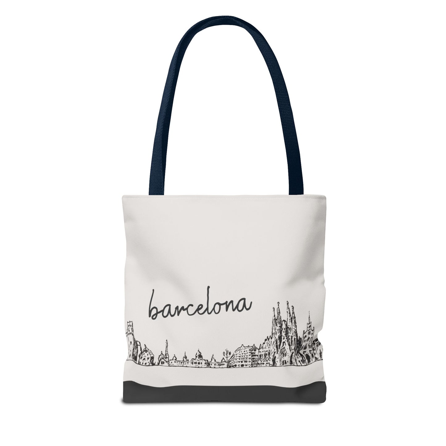 Barcelona Travel Tote Bag – Lightweight Wanderlight Tote, Skyline Design, Durable Everyday Adventure Bag