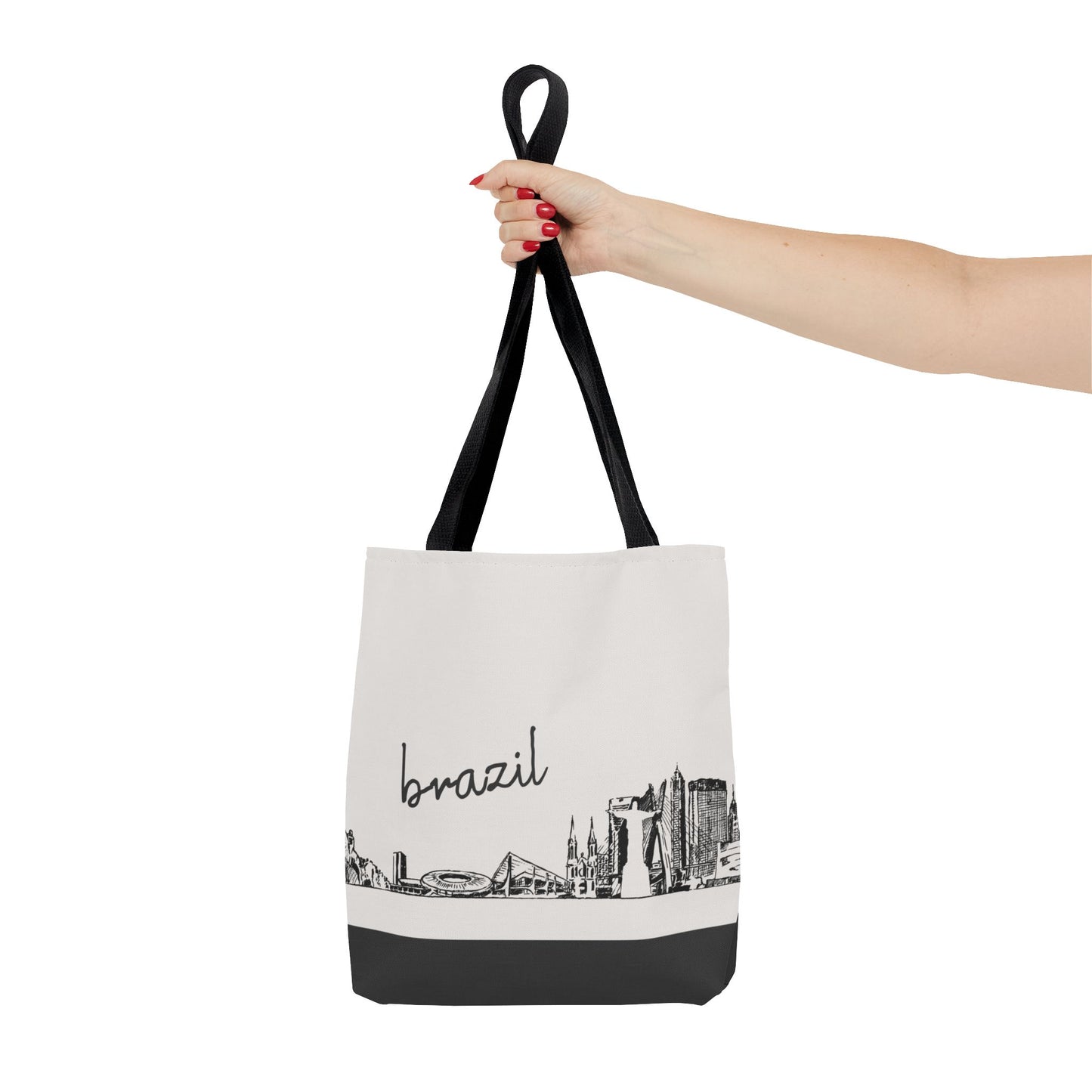 Brazil Travel Tote Bag – Lightweight Wanderlight Tote, Skyline Design, Durable Everyday Adventure Bag