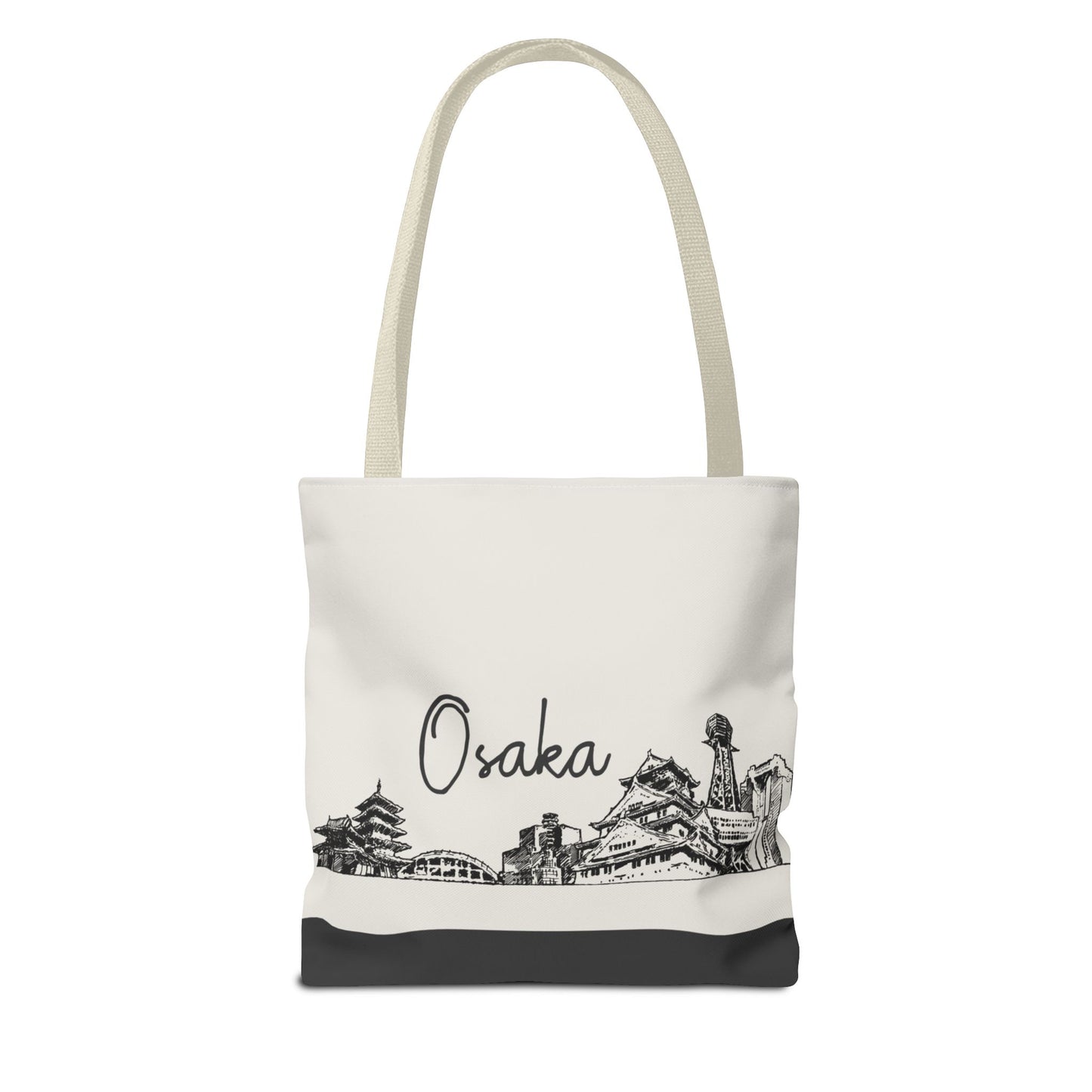 Osaka Travel Tote Bag – Lightweight Wanderlight Tote, Skyline Design, Durable Everyday Adventure Bag